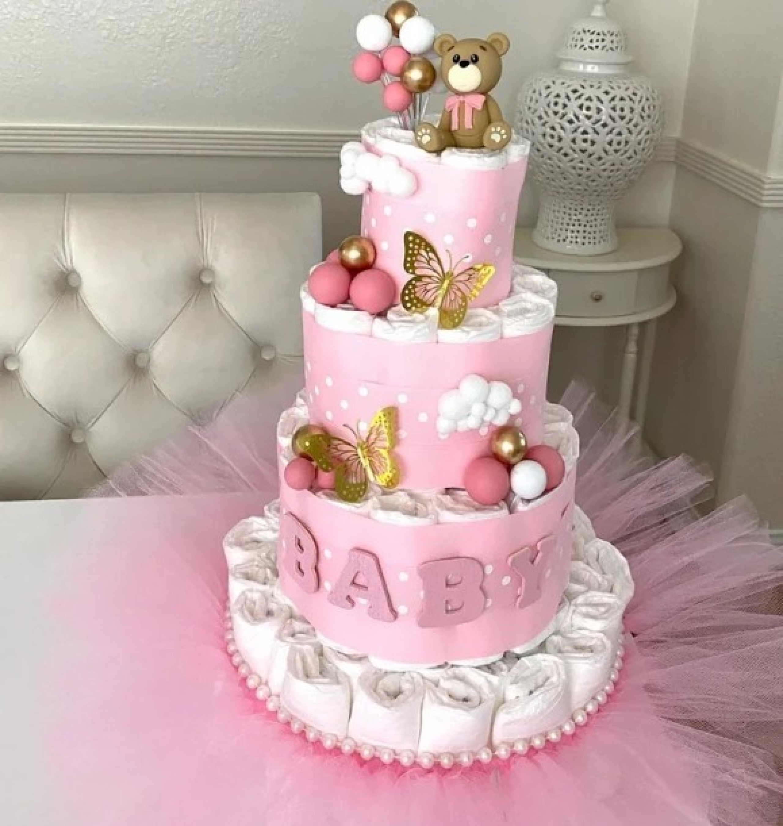 ballerina diaper cake