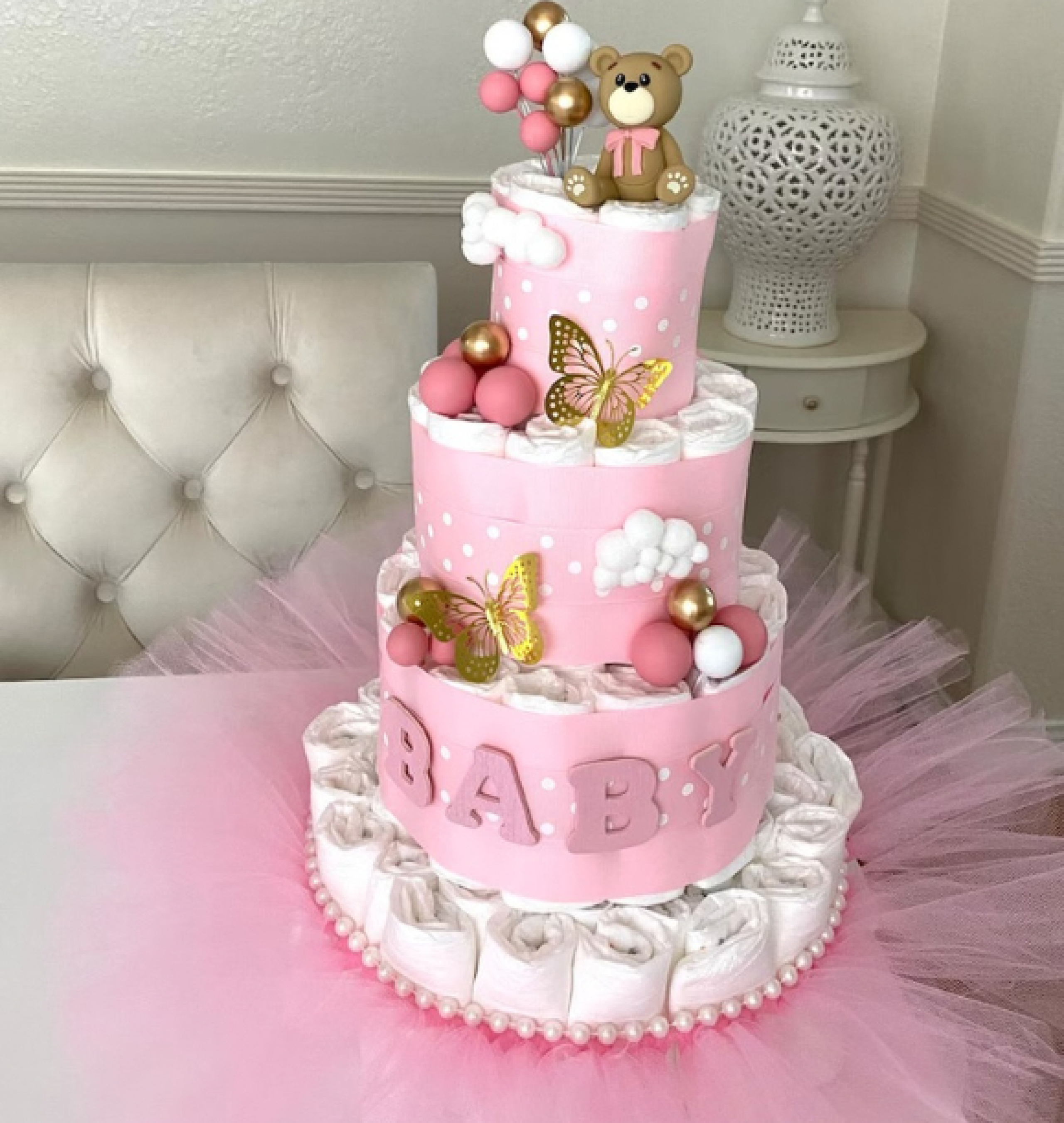 ballerina diaper cake