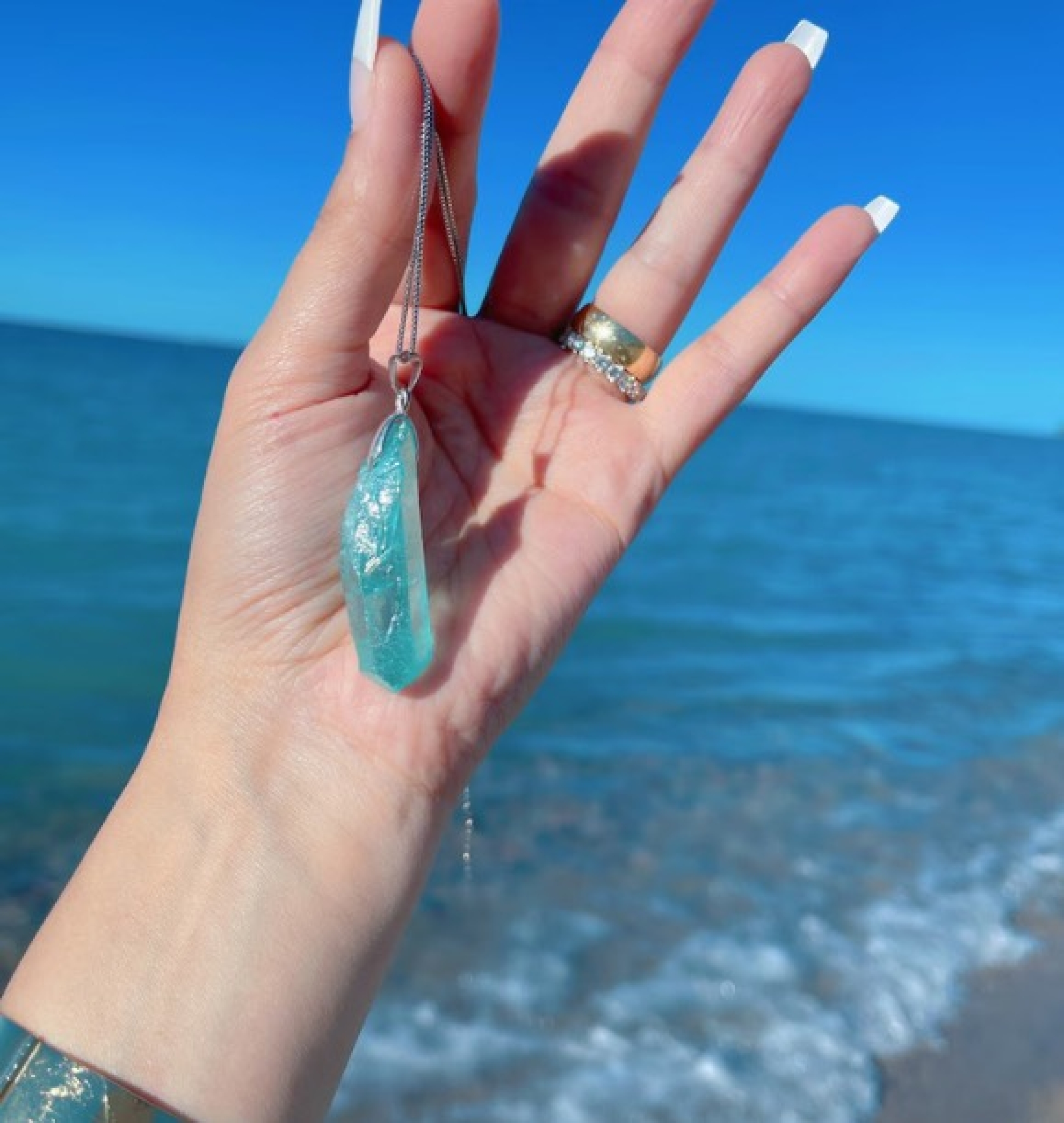 aquamarine necklace