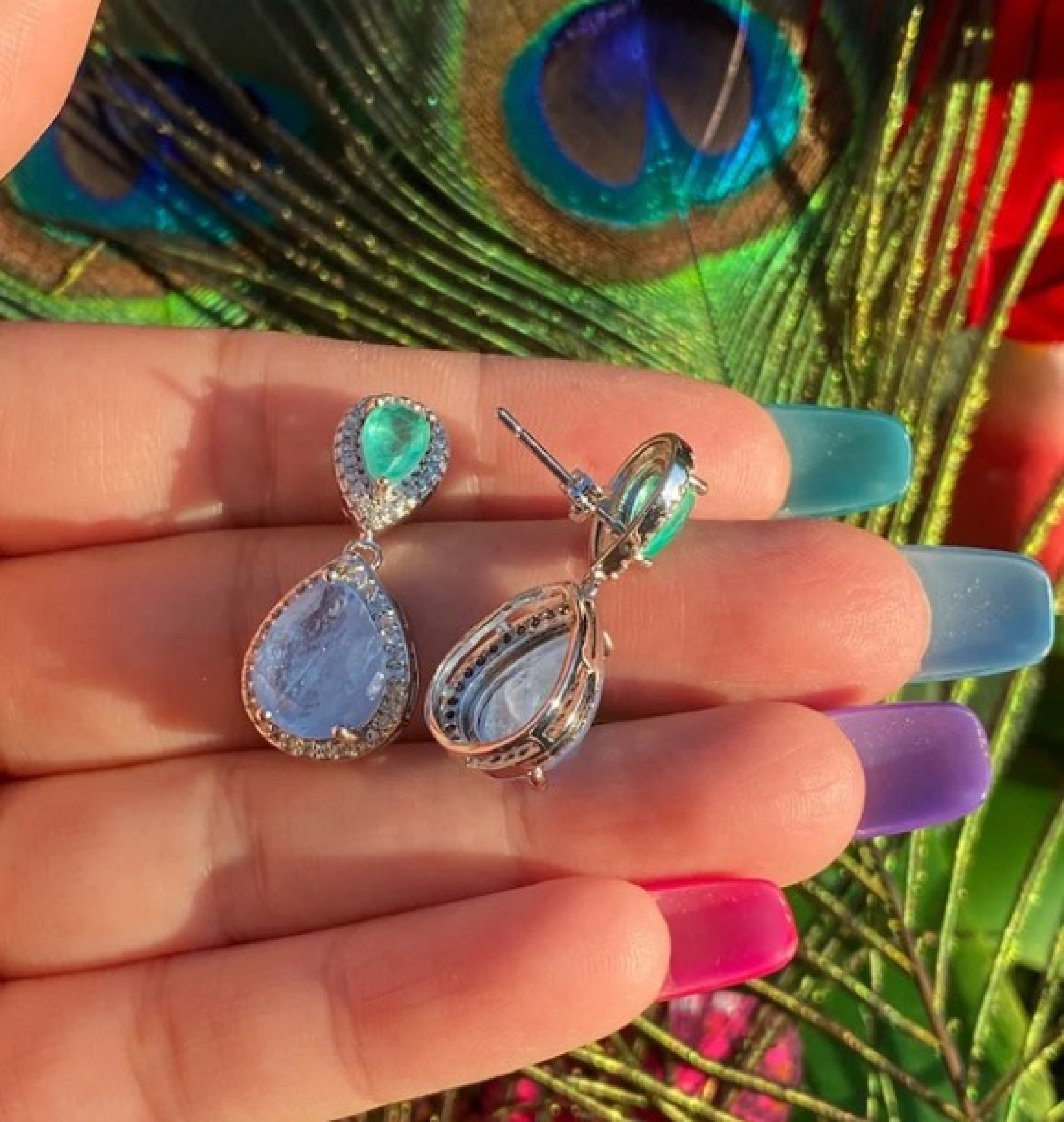 tanzanite earrings