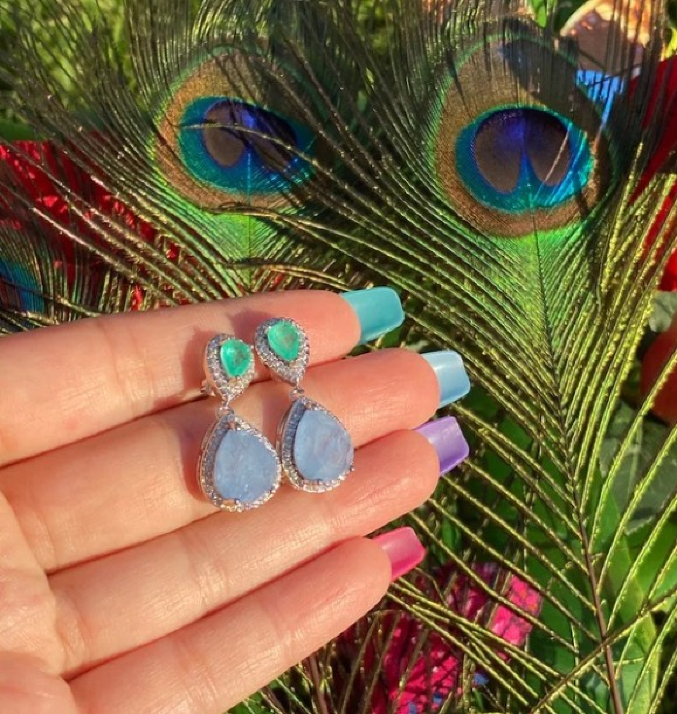 tanzanite earrings
