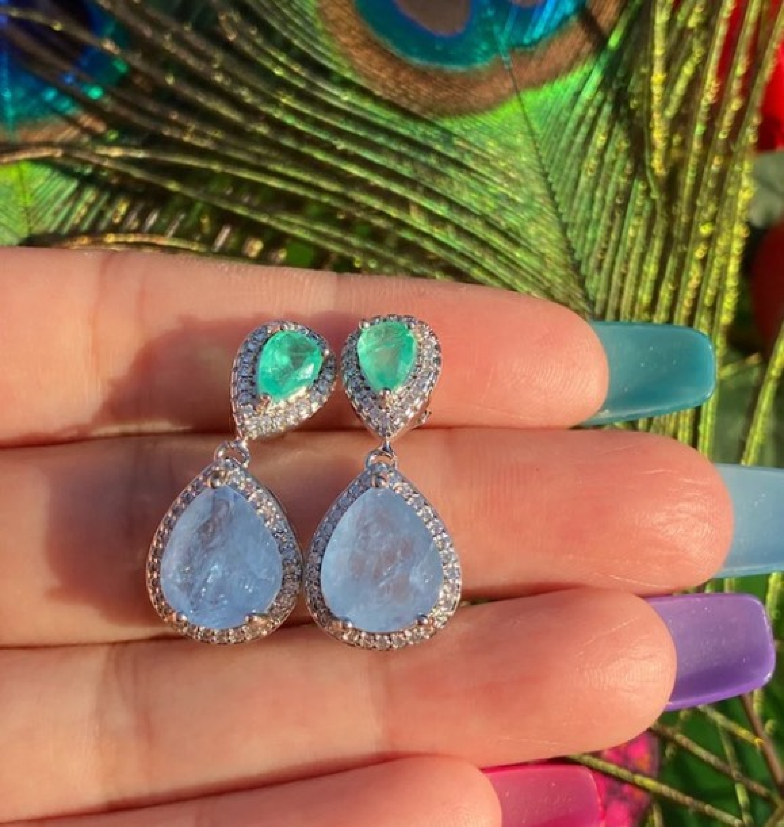tanzanite earrings