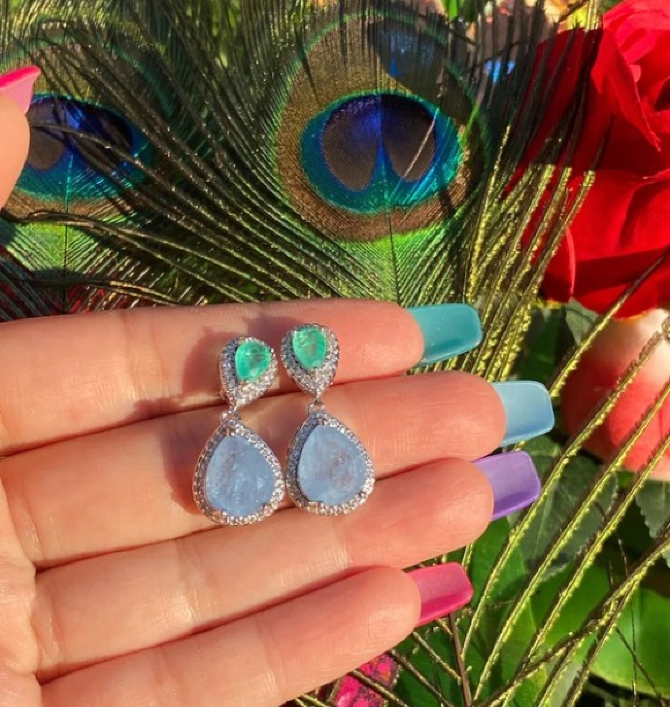 tanzanite earrings