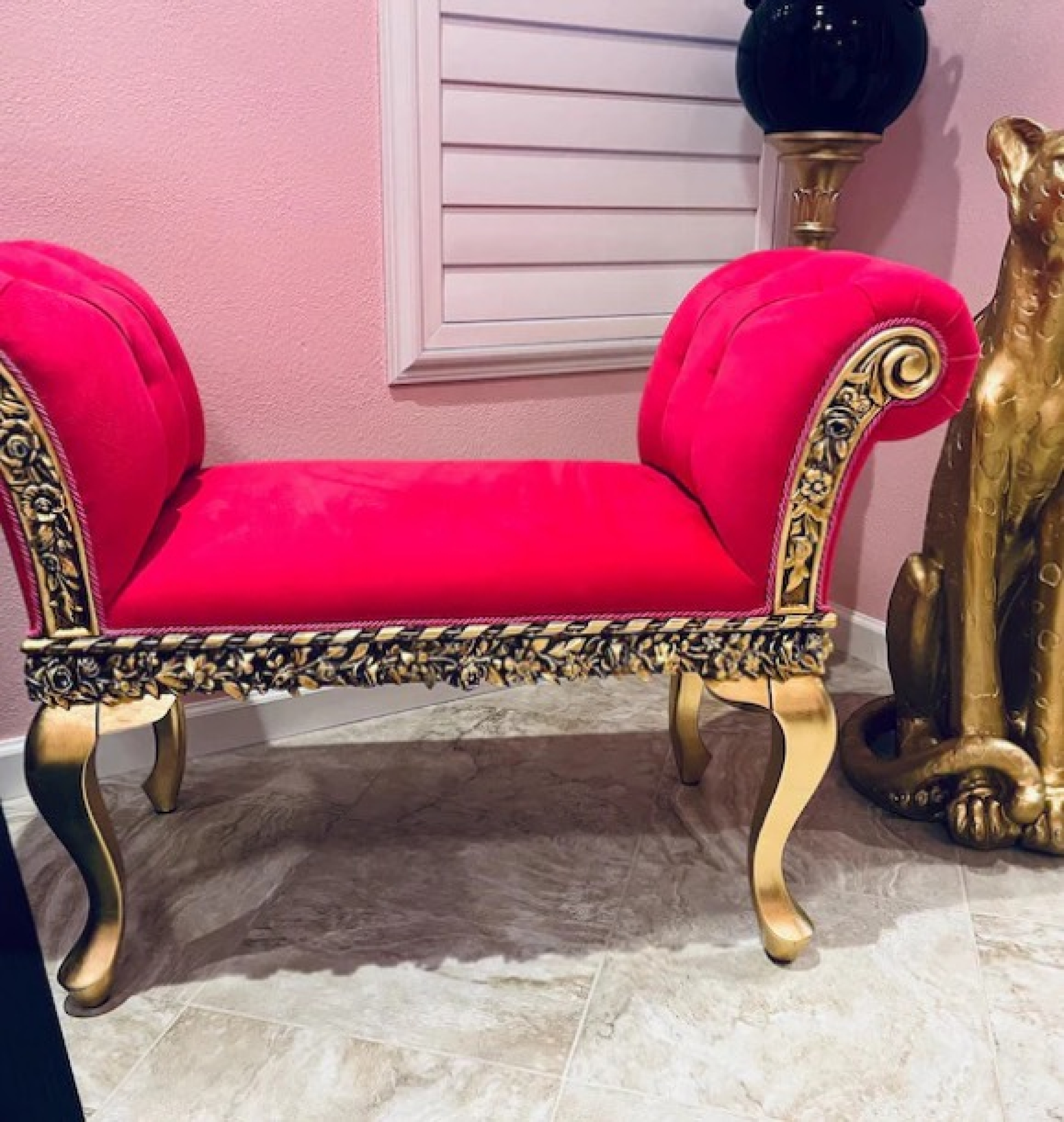 magenta bench