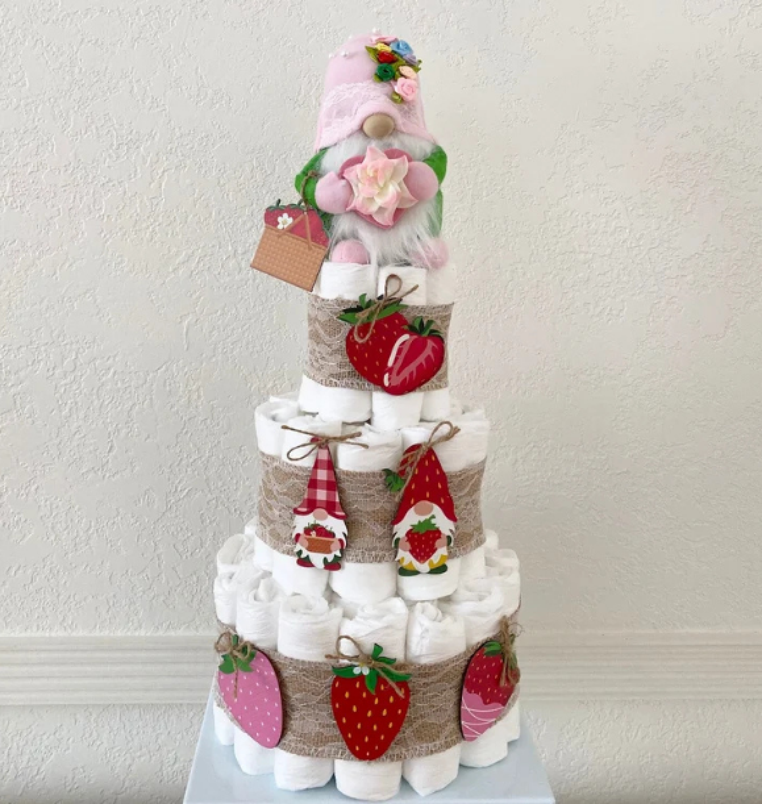 gnome diaper cake
