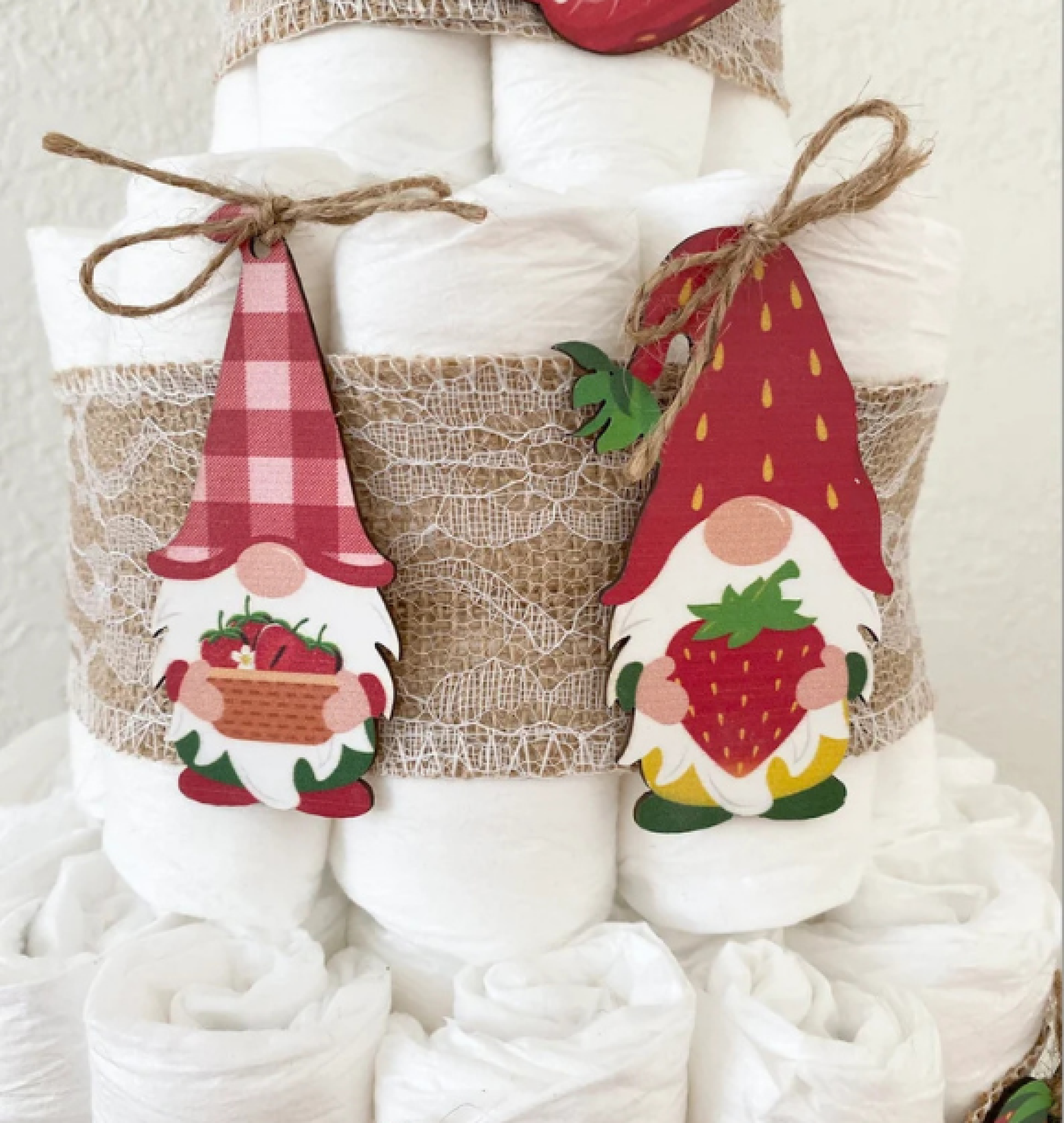 gnome diaper cake