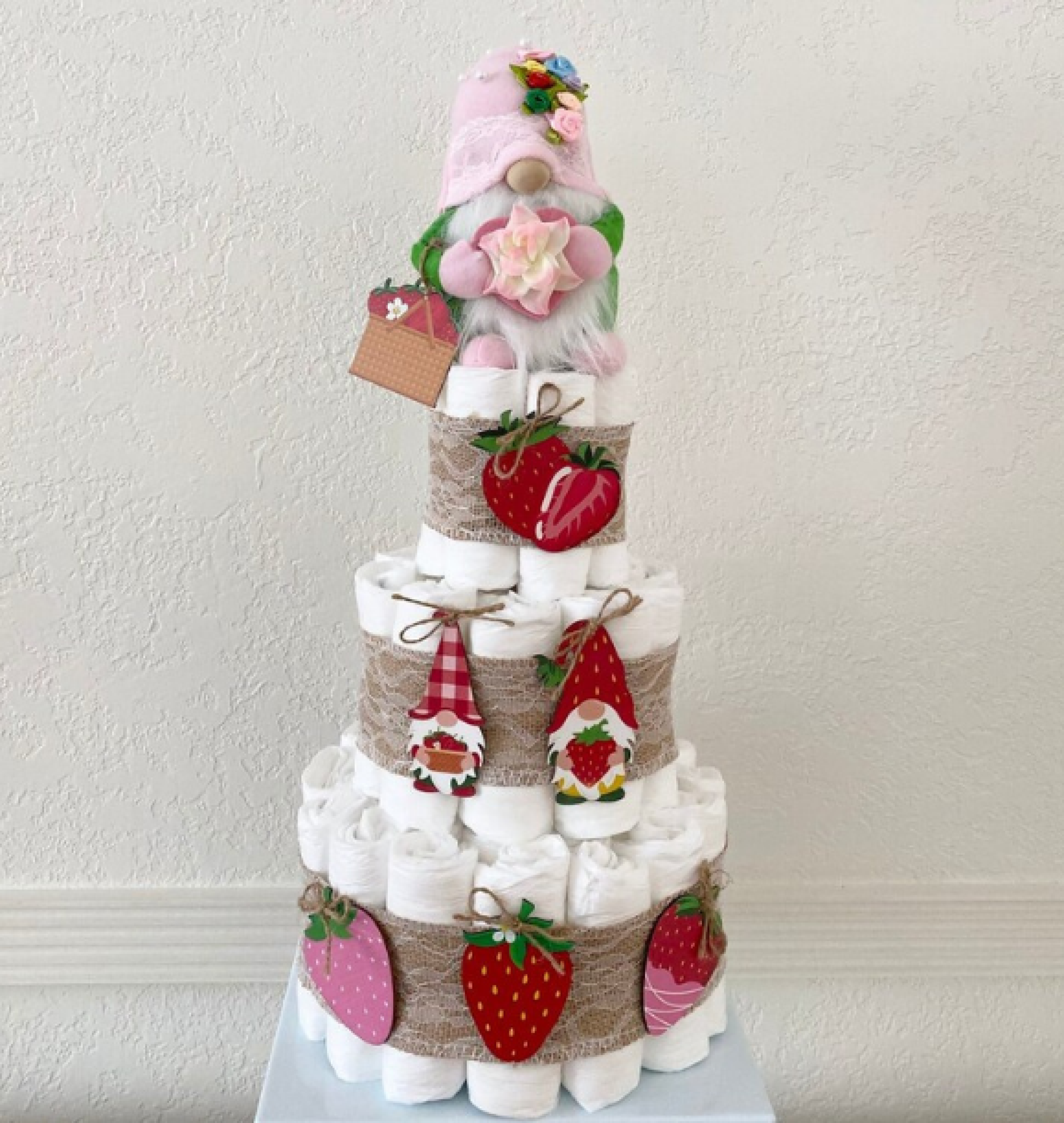 gnome diaper cake