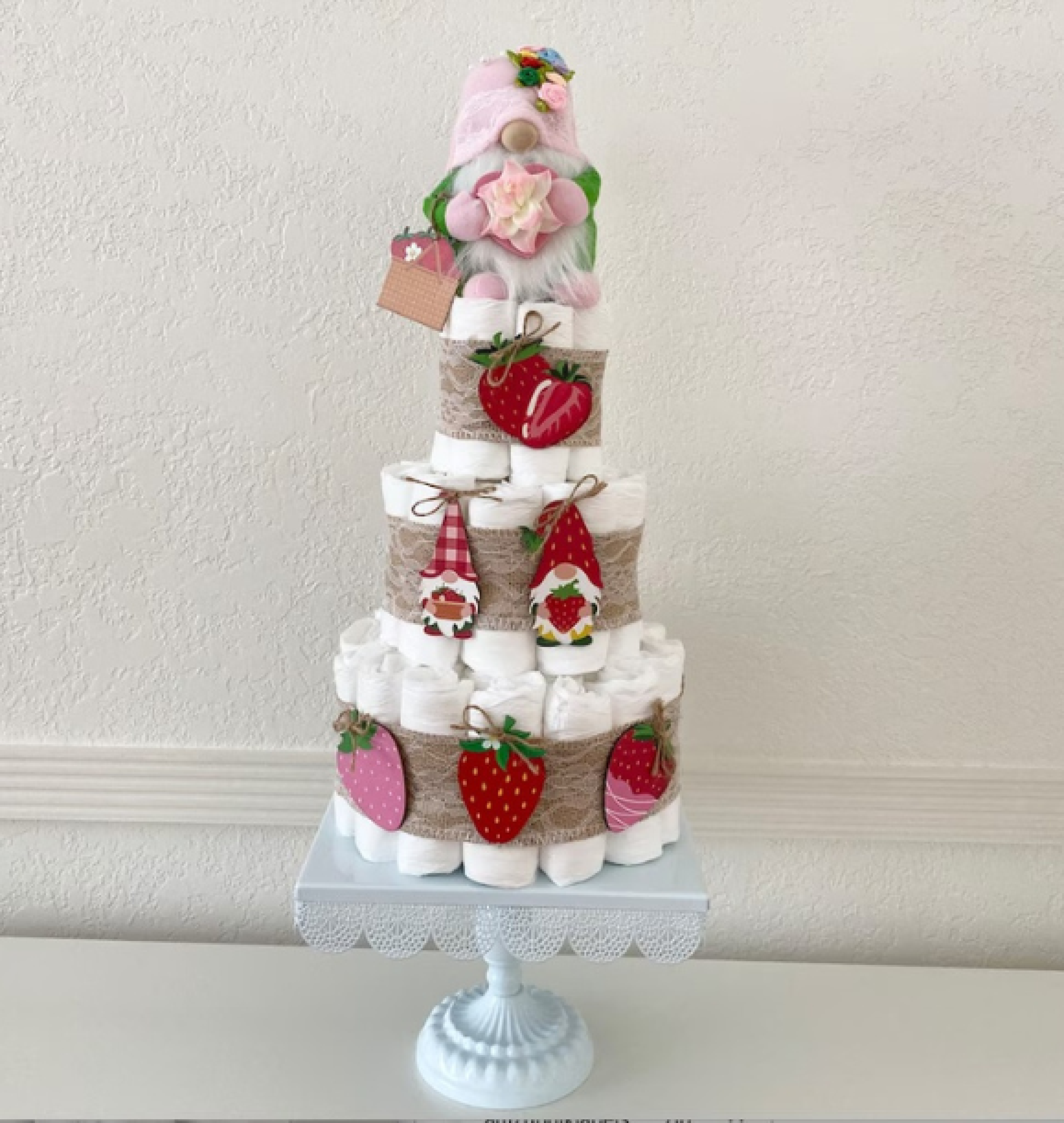 gnome diaper cake