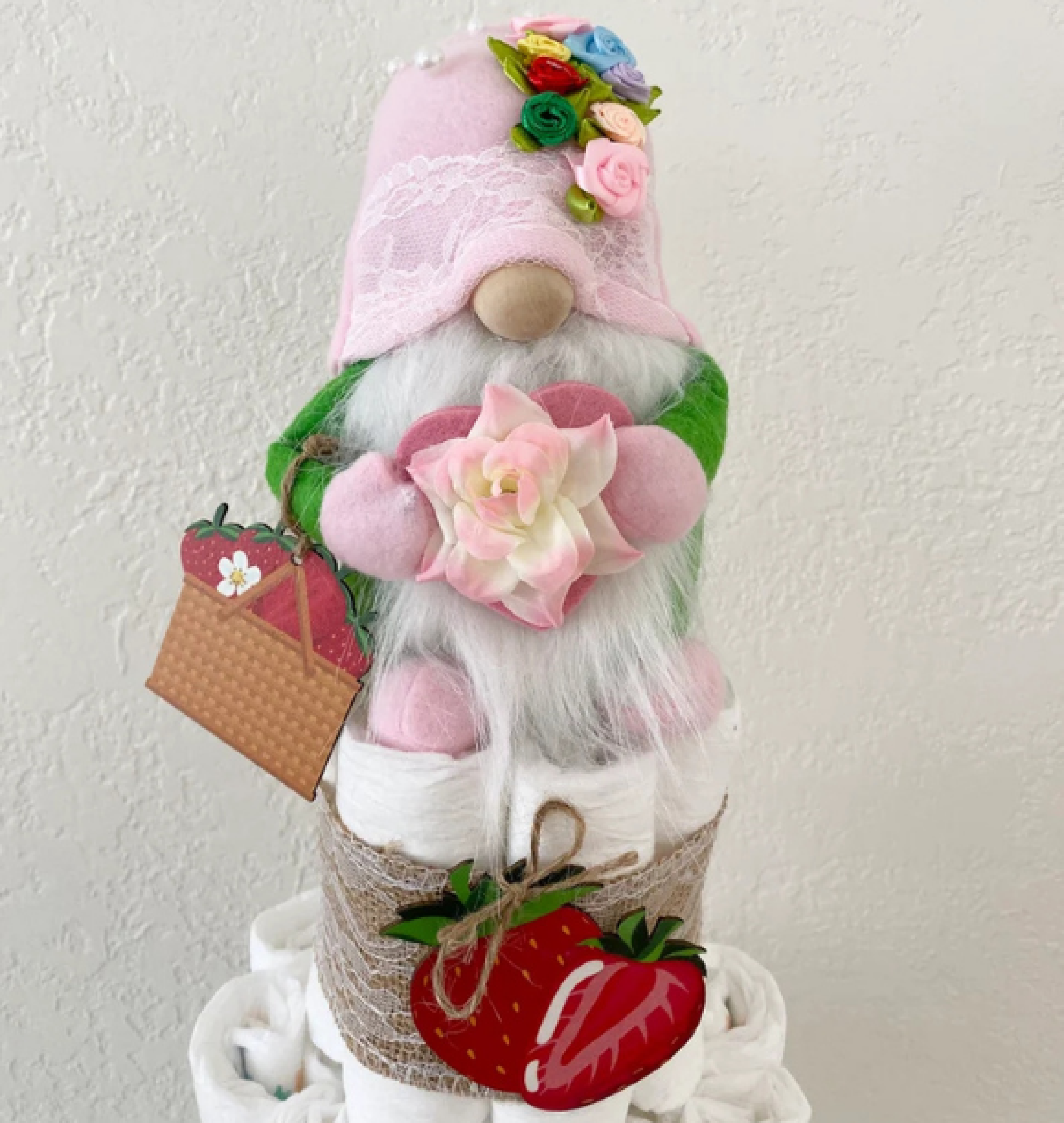 gnome diaper cake