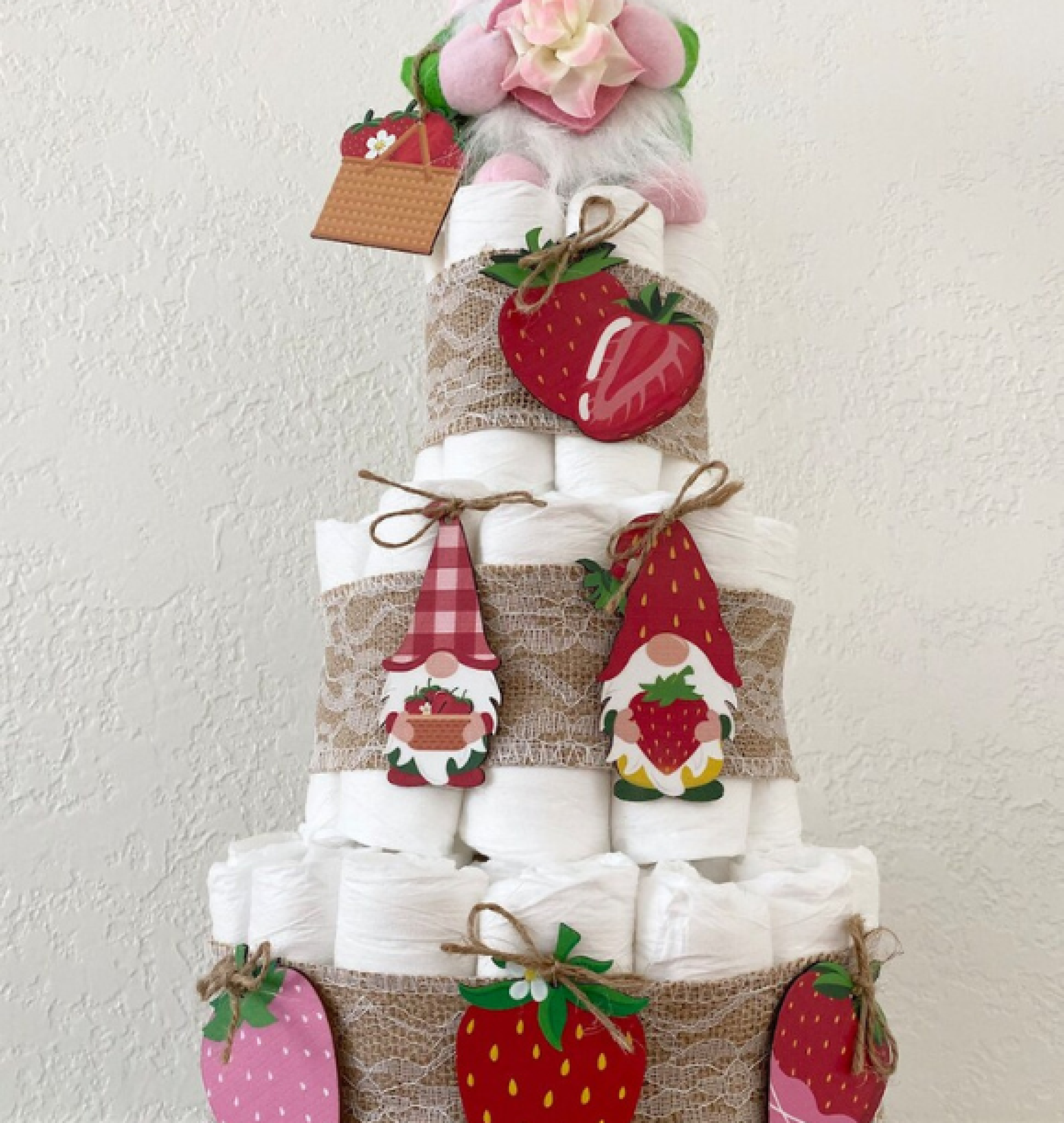 gnome diaper cake