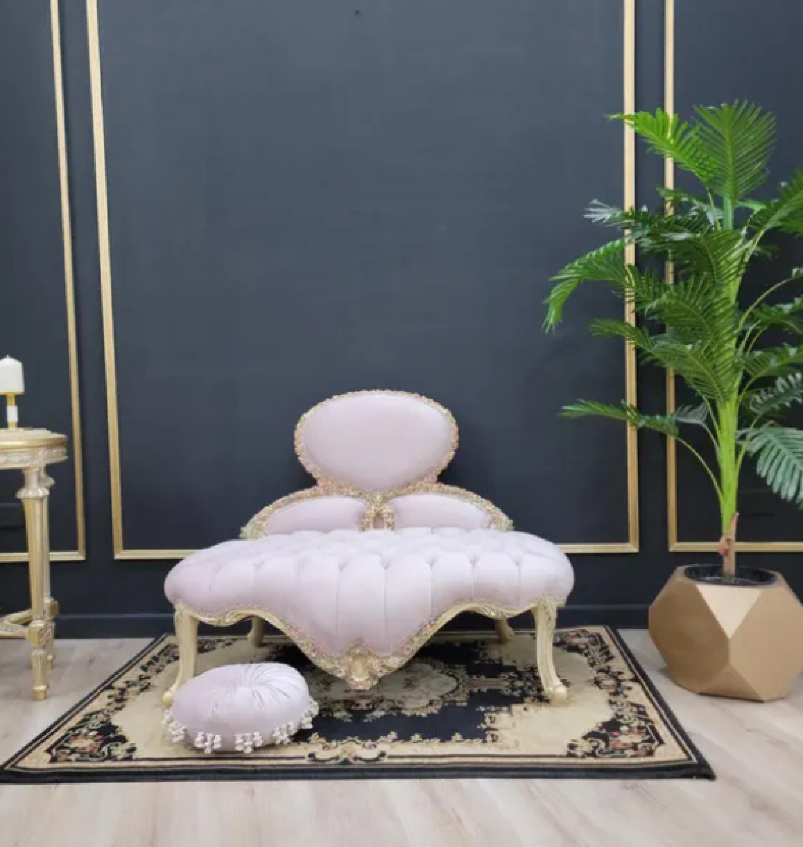 rose settee