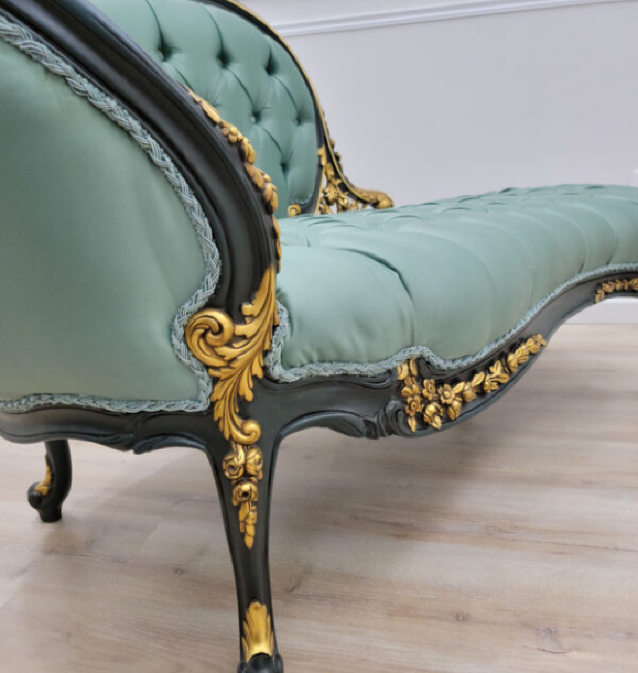 teal chaise
