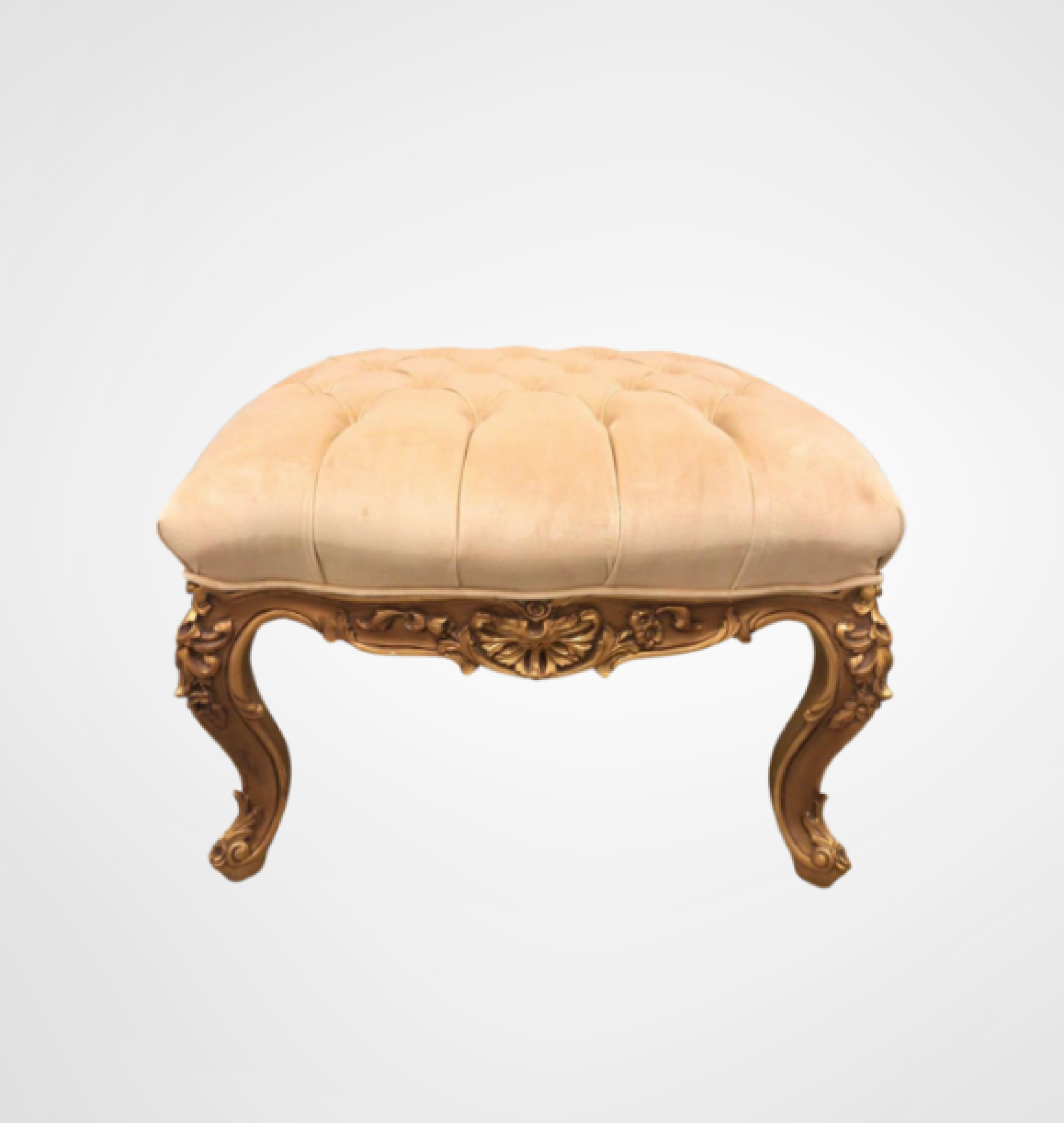 cream ottoman