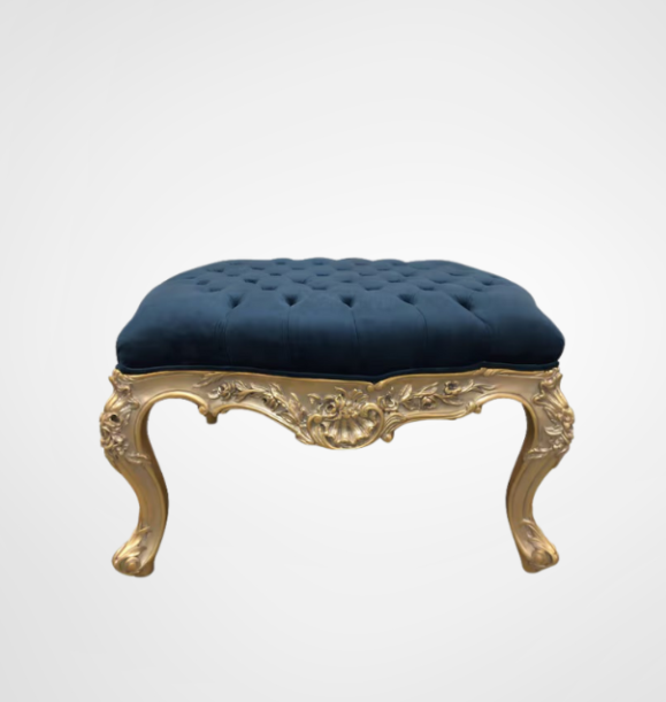 navy ottoman