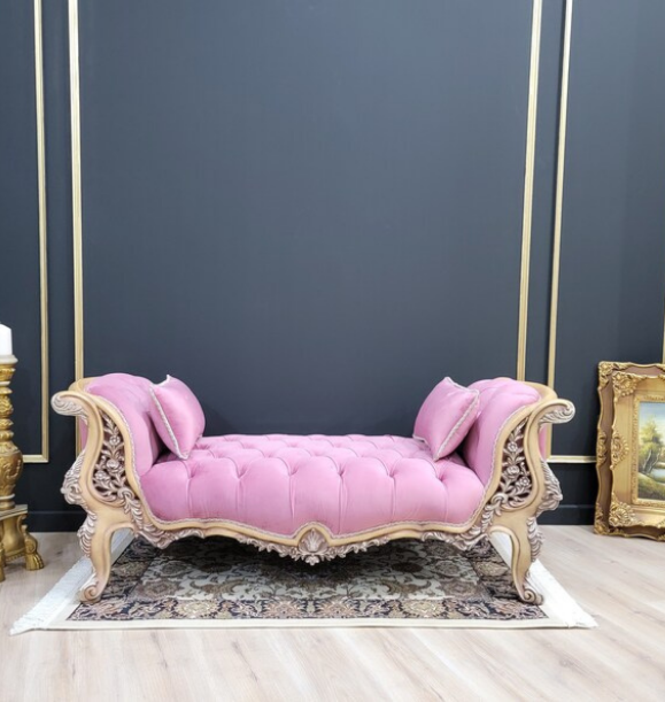 magenta chaise