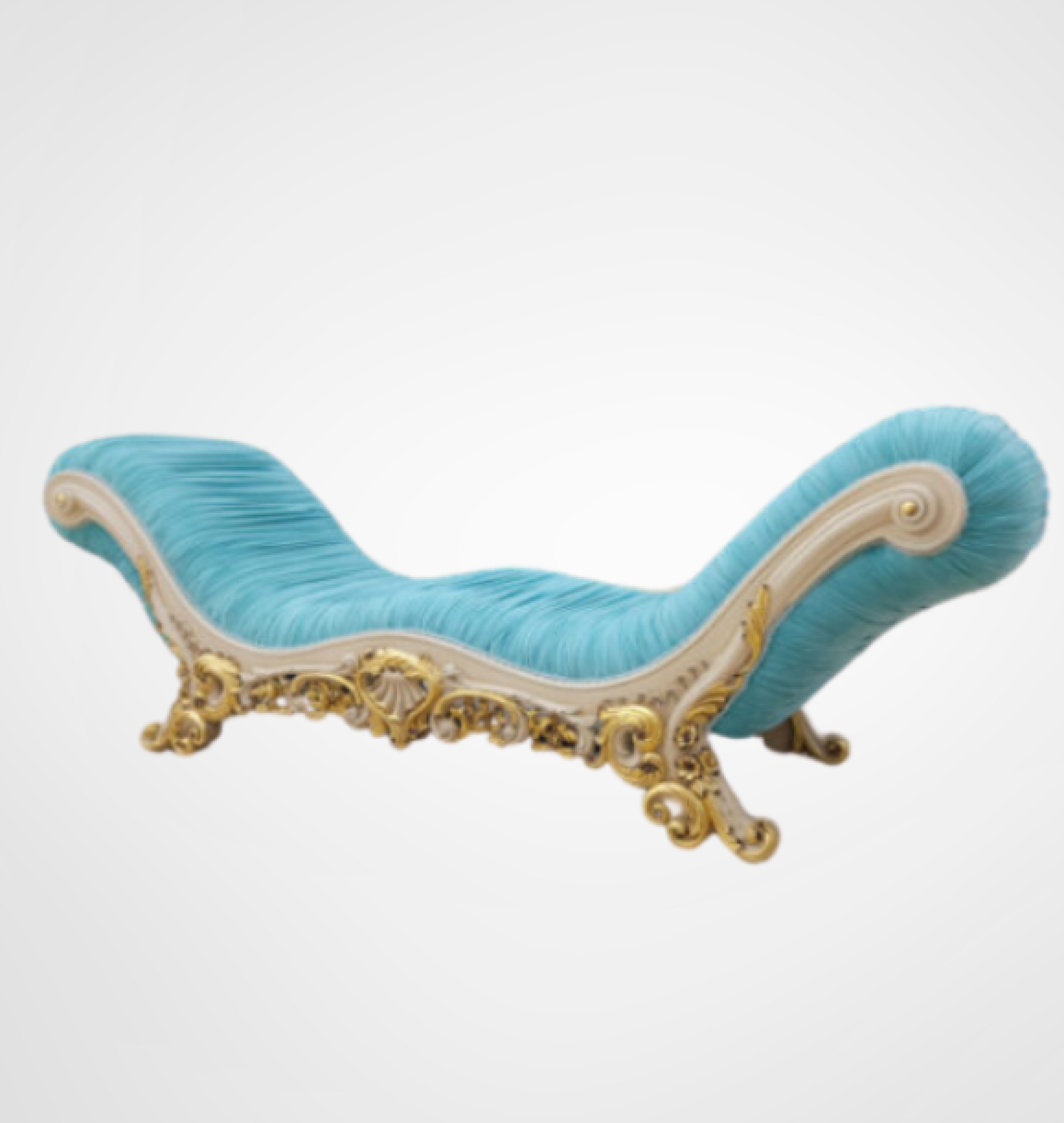 turquoise chaise