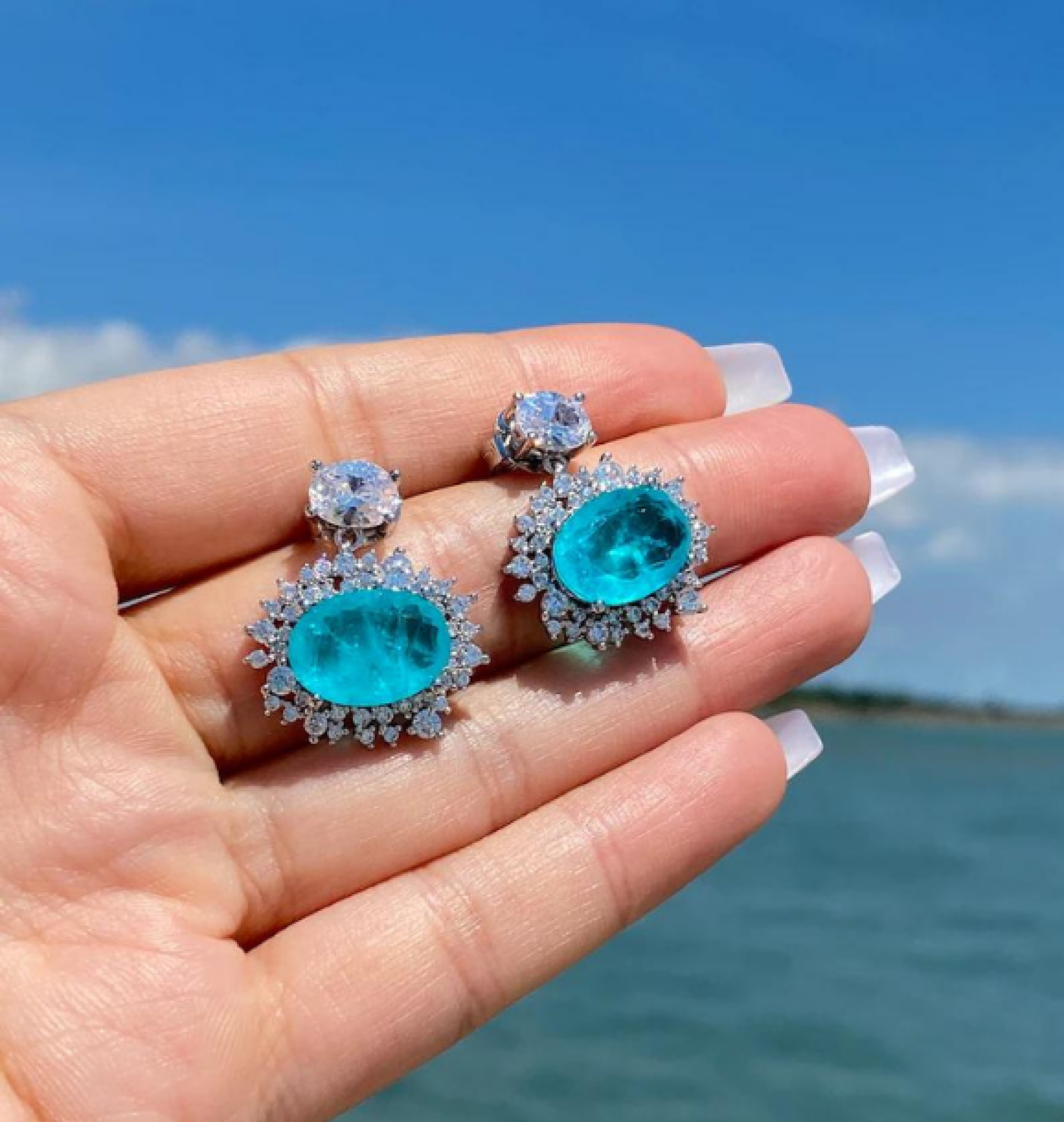 paraiba earrings