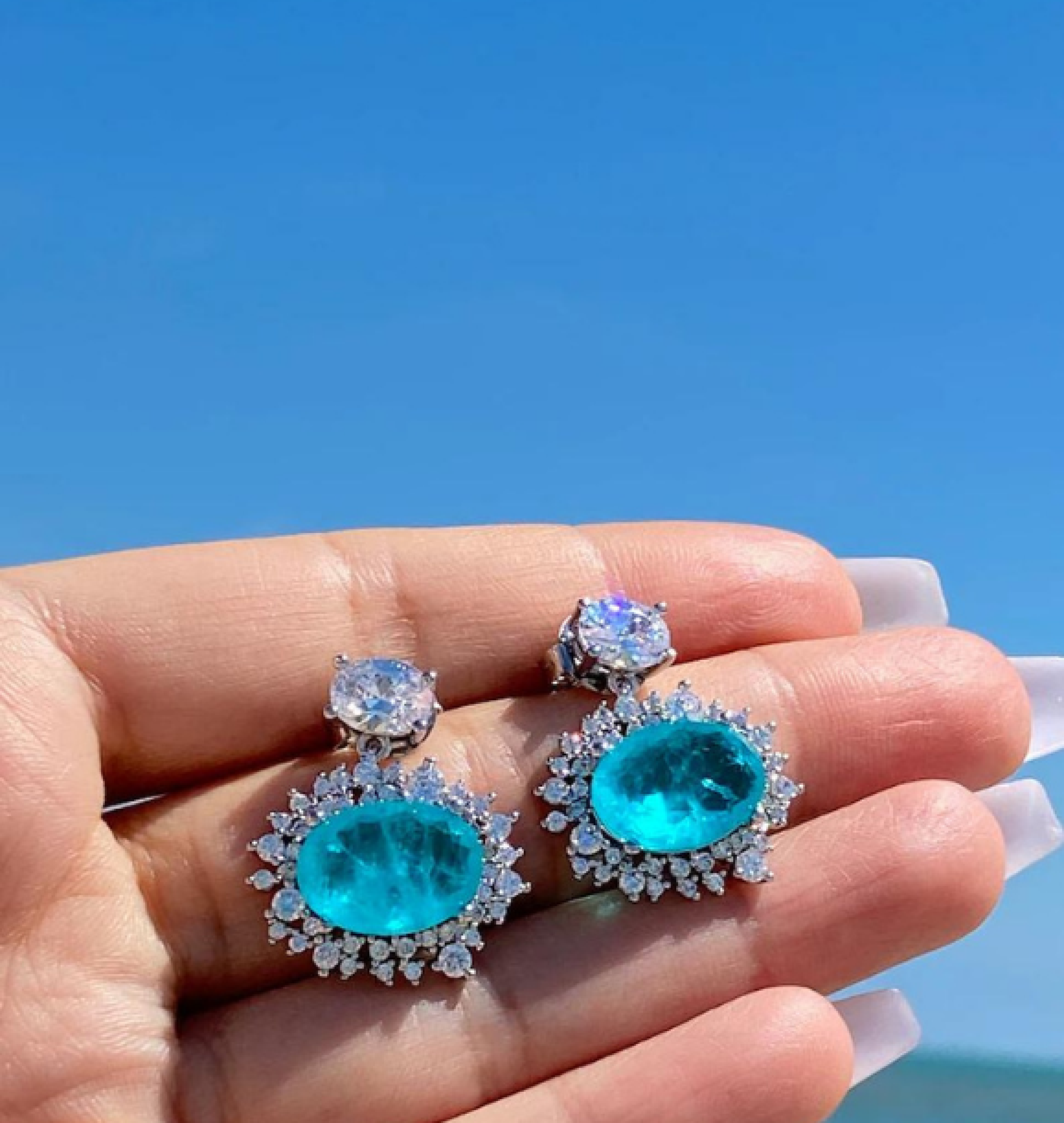 paraiba earrings