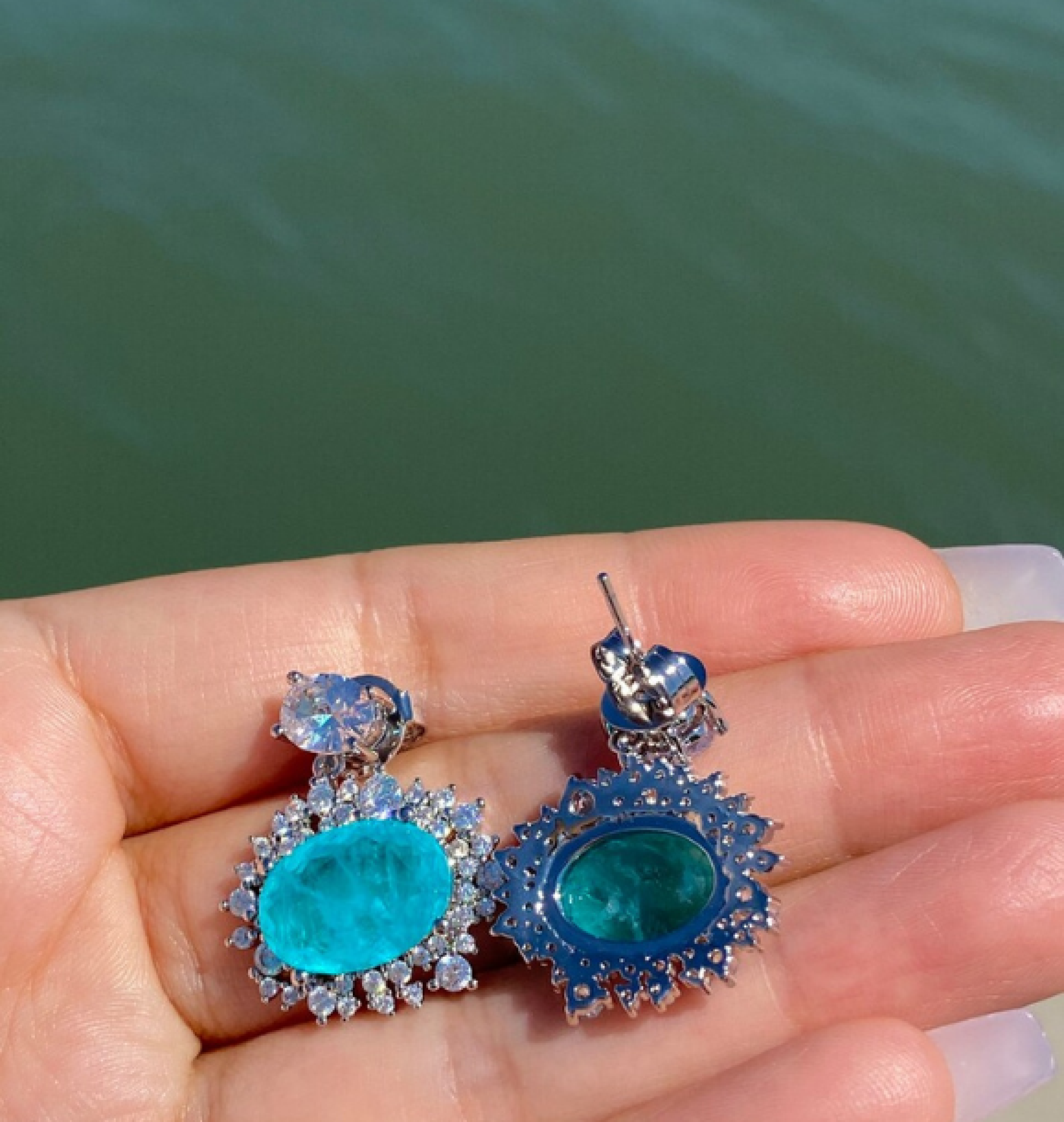 paraiba earrings