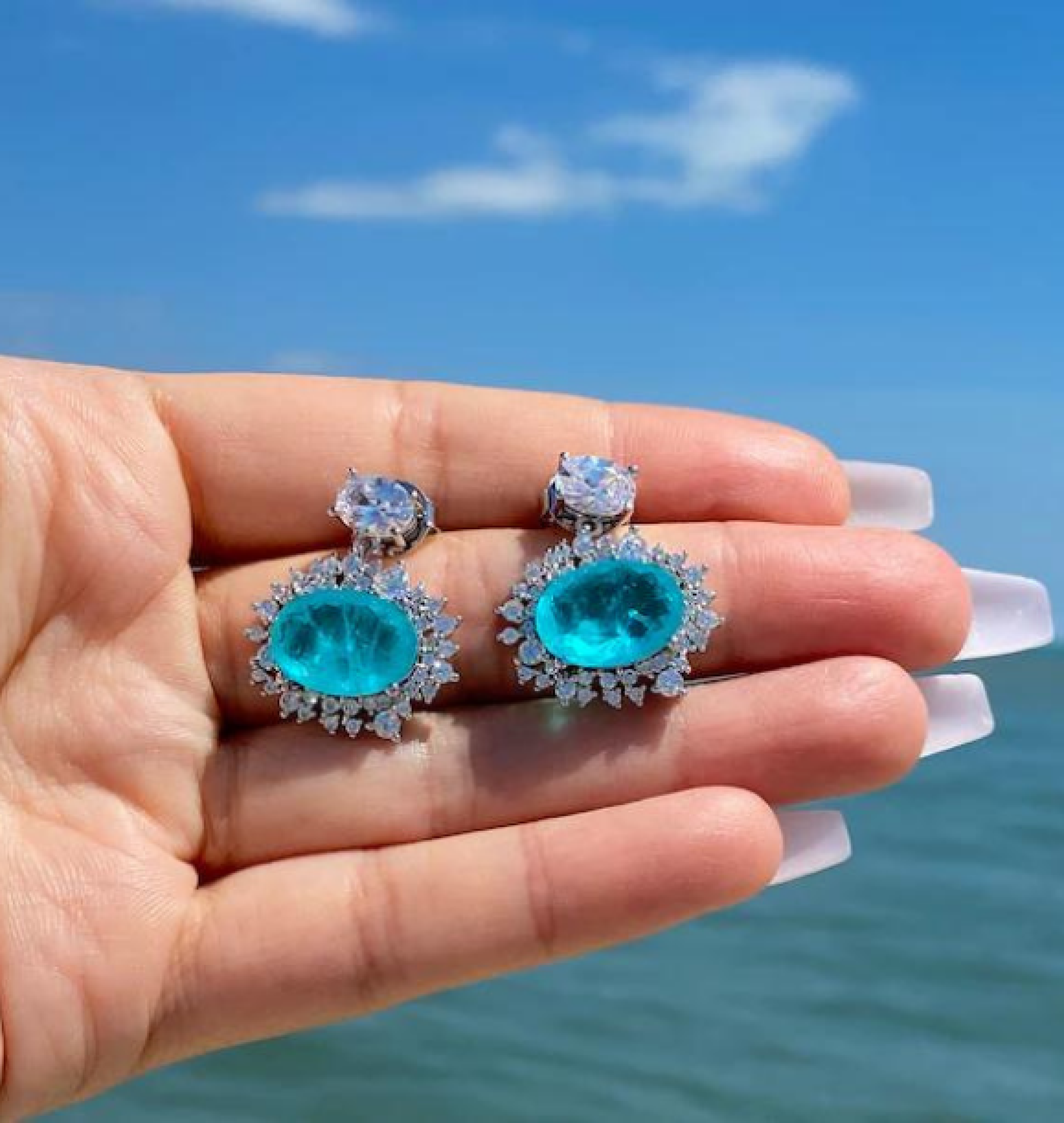 paraiba earrings