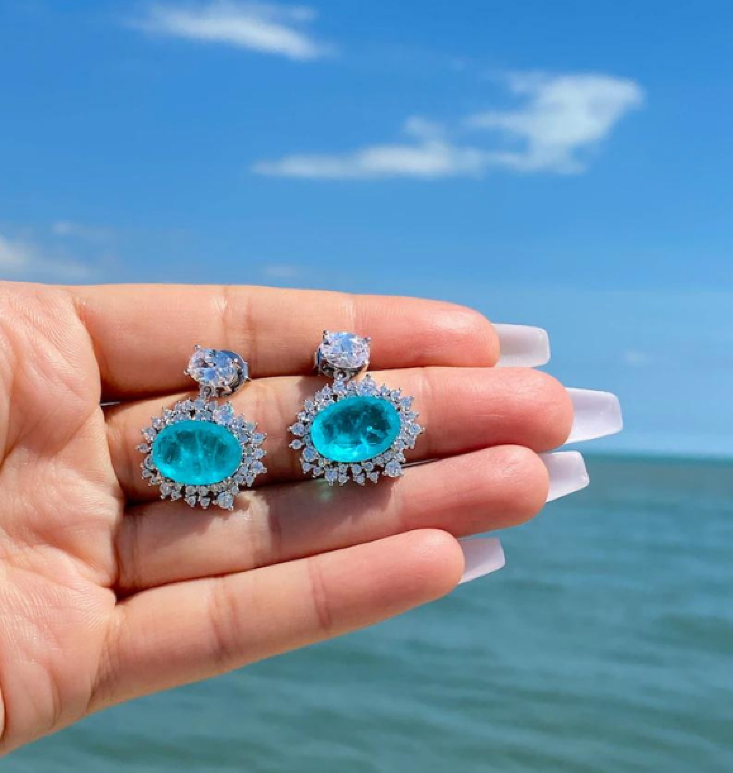 paraiba earrings