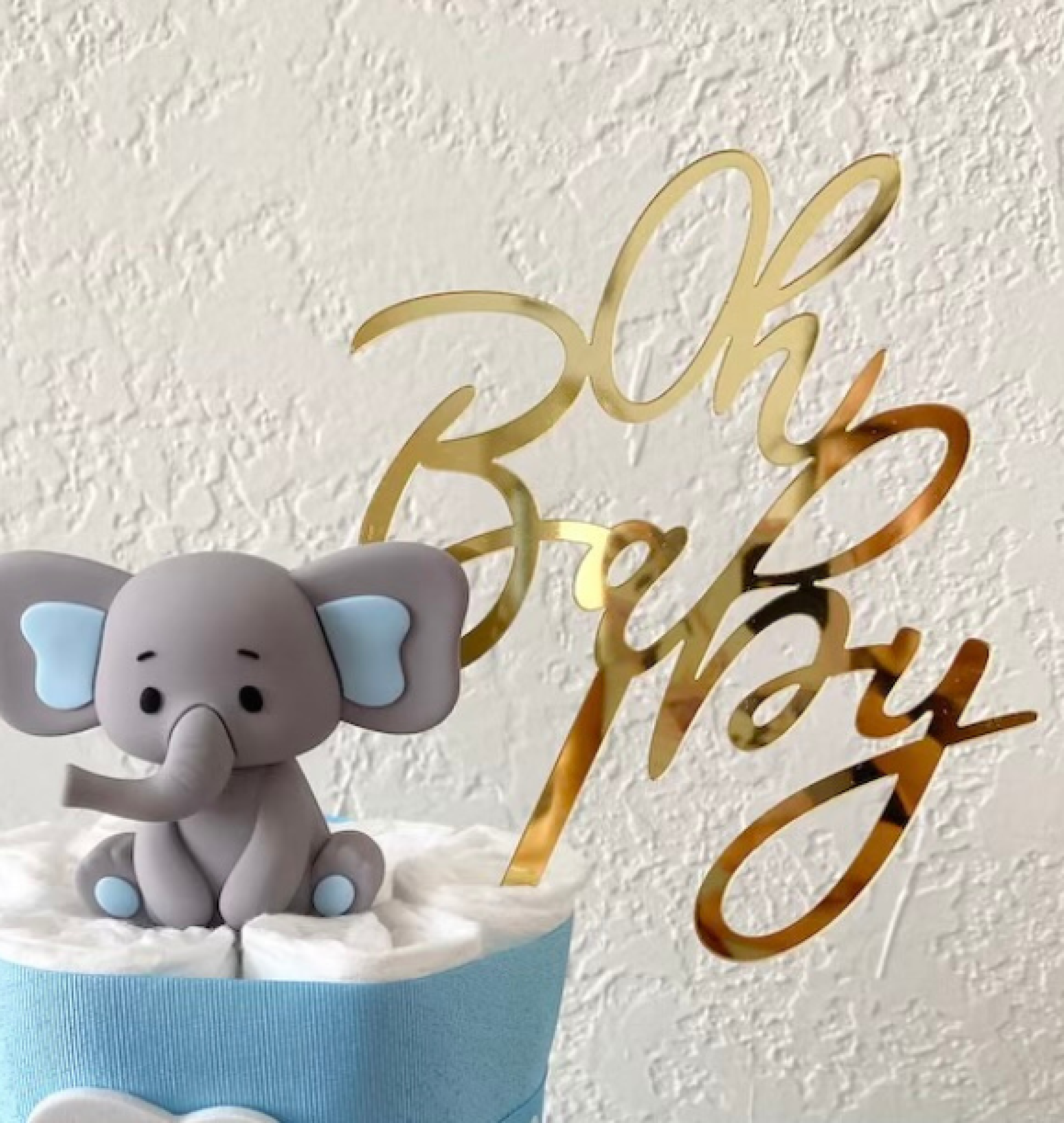 elephant diaper cake