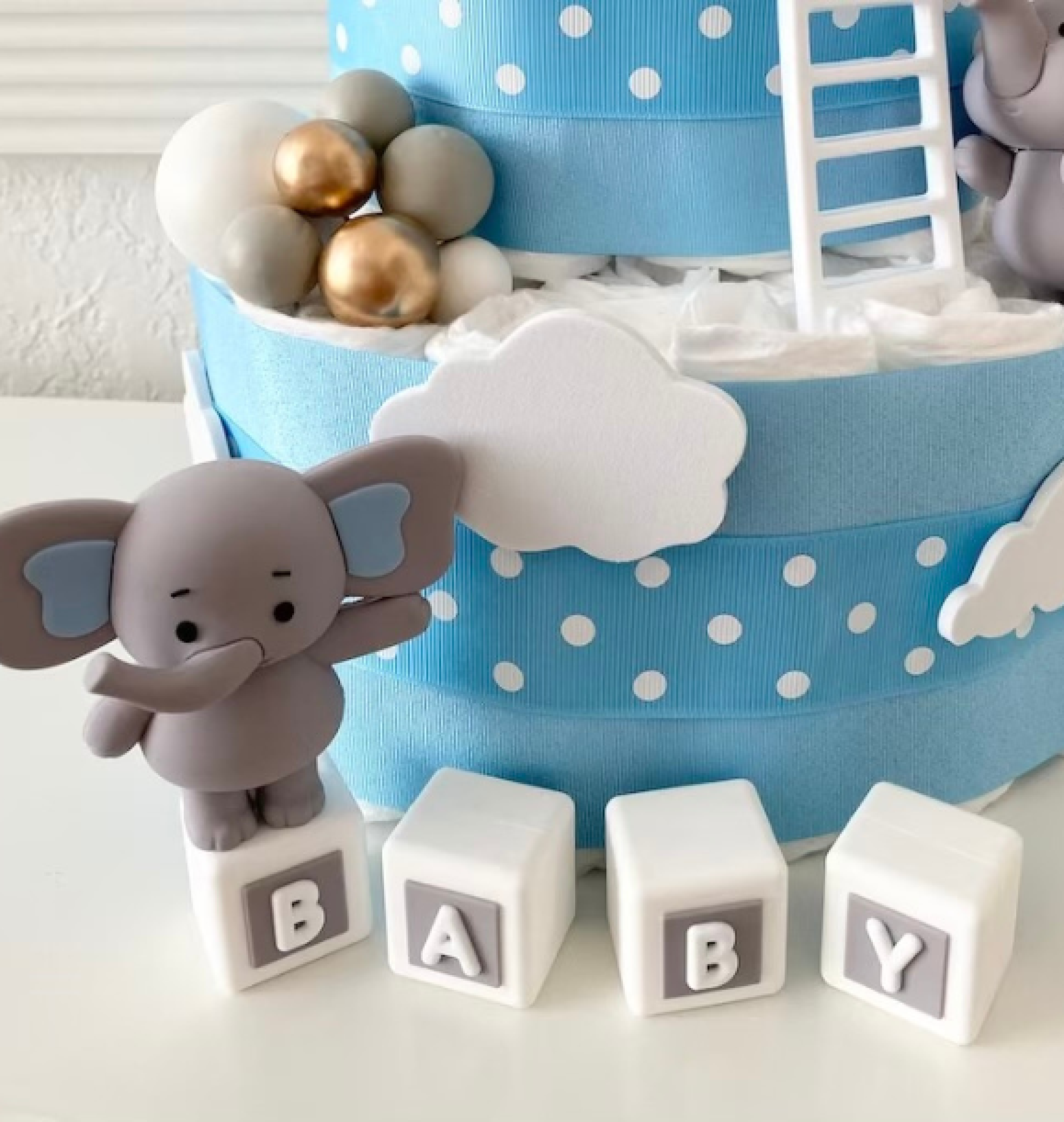 elephant diaper cake