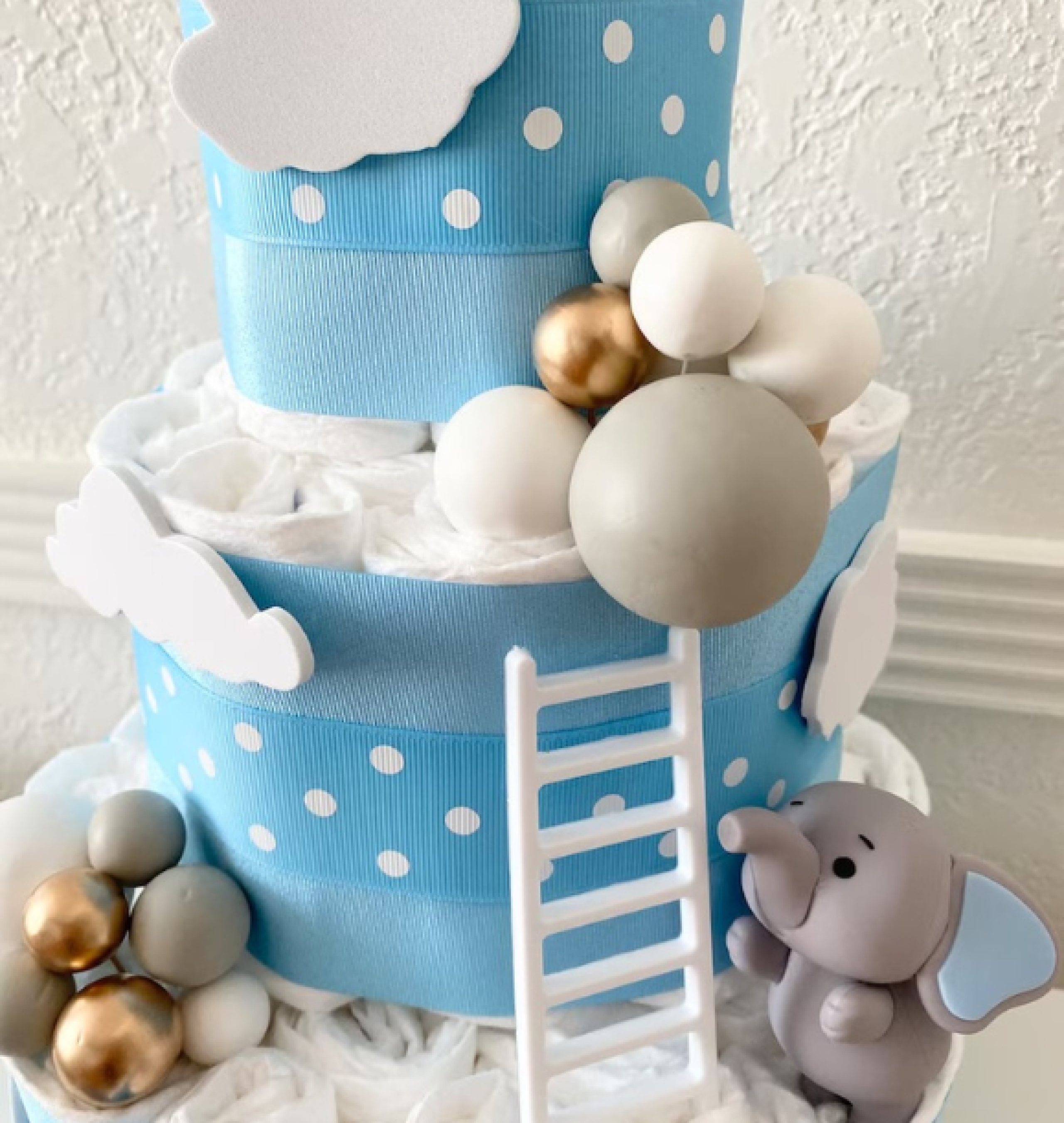 elephant diaper cake