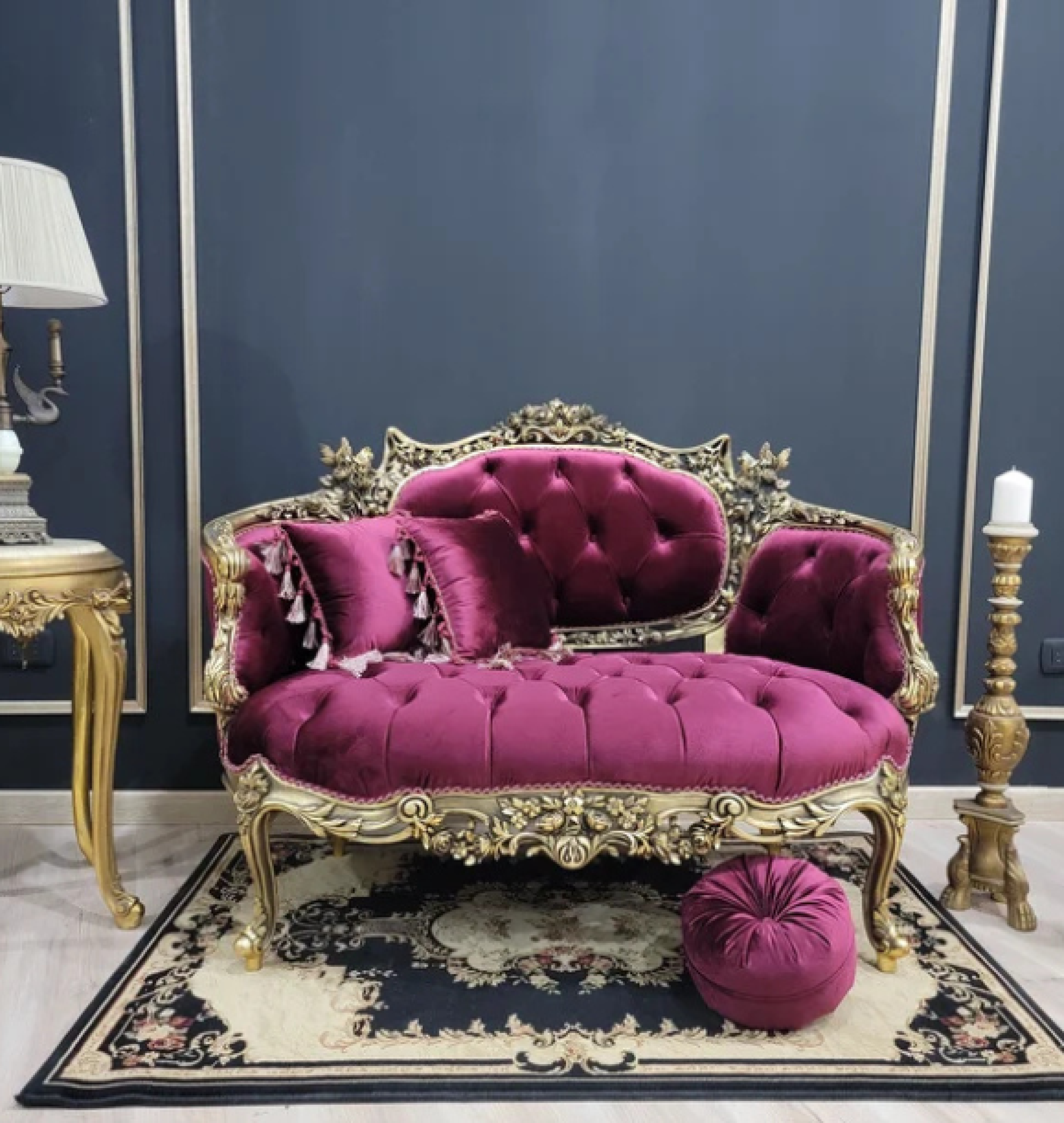 violet  settee