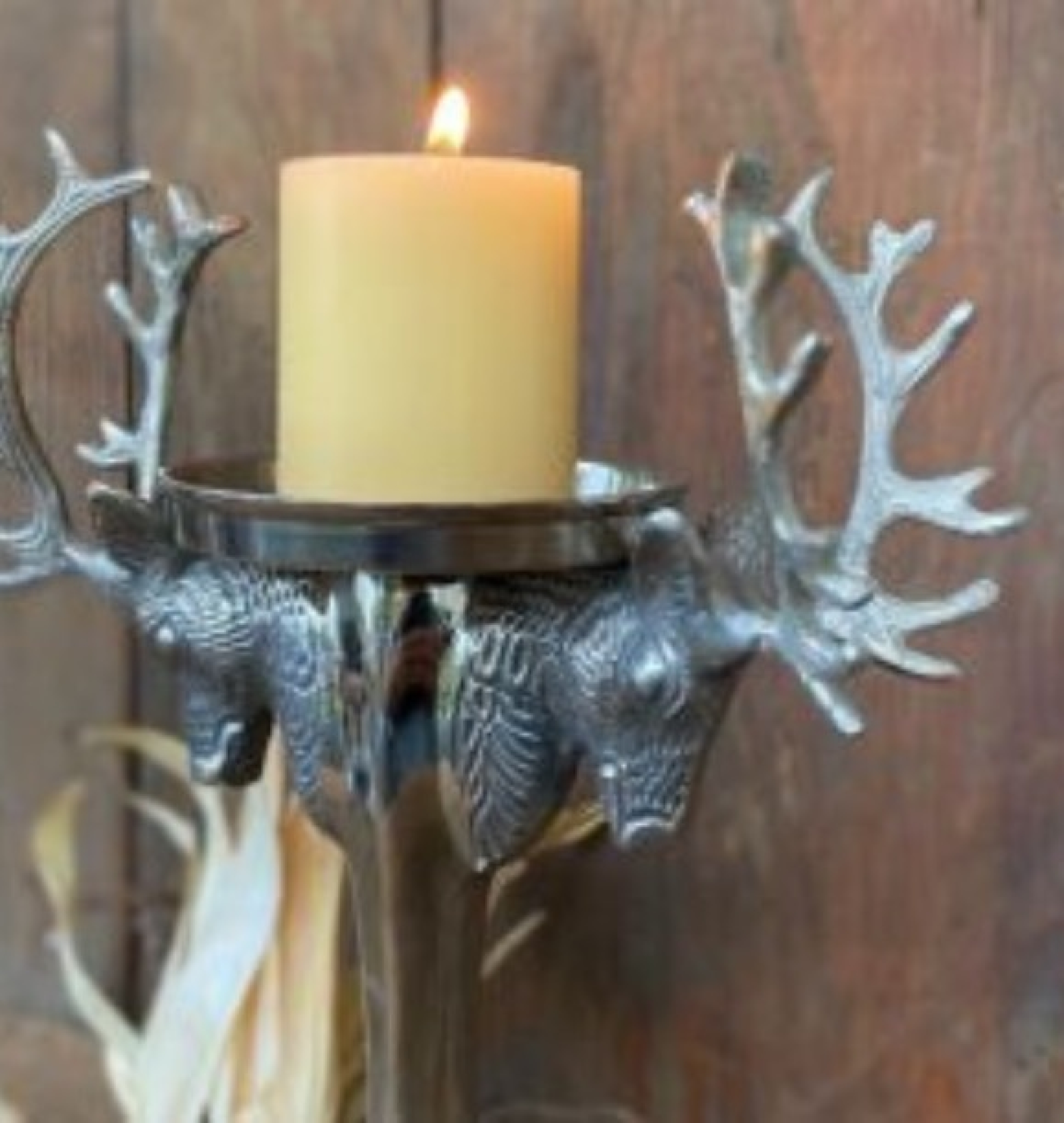 elk candlestick holder
