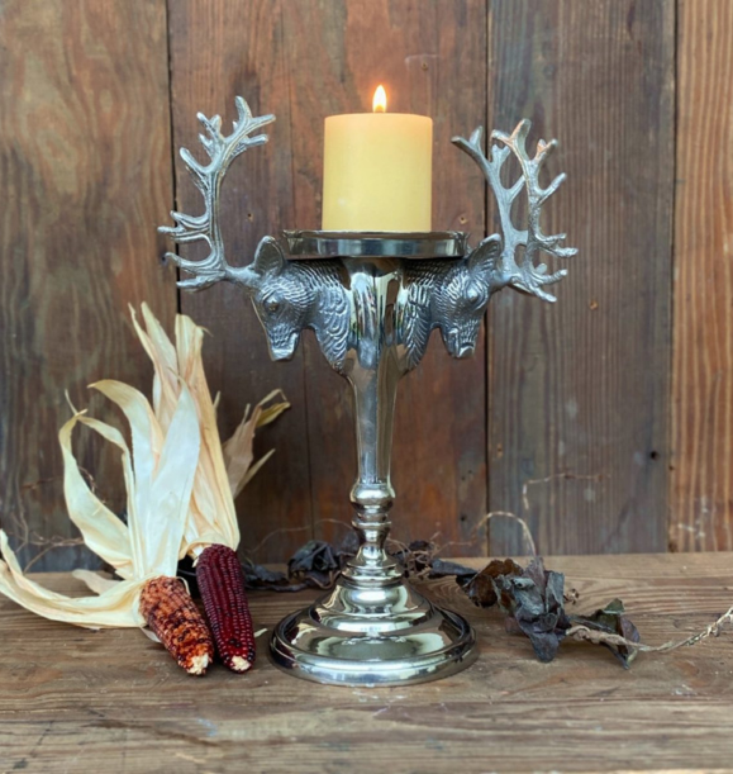 rustic candelabra