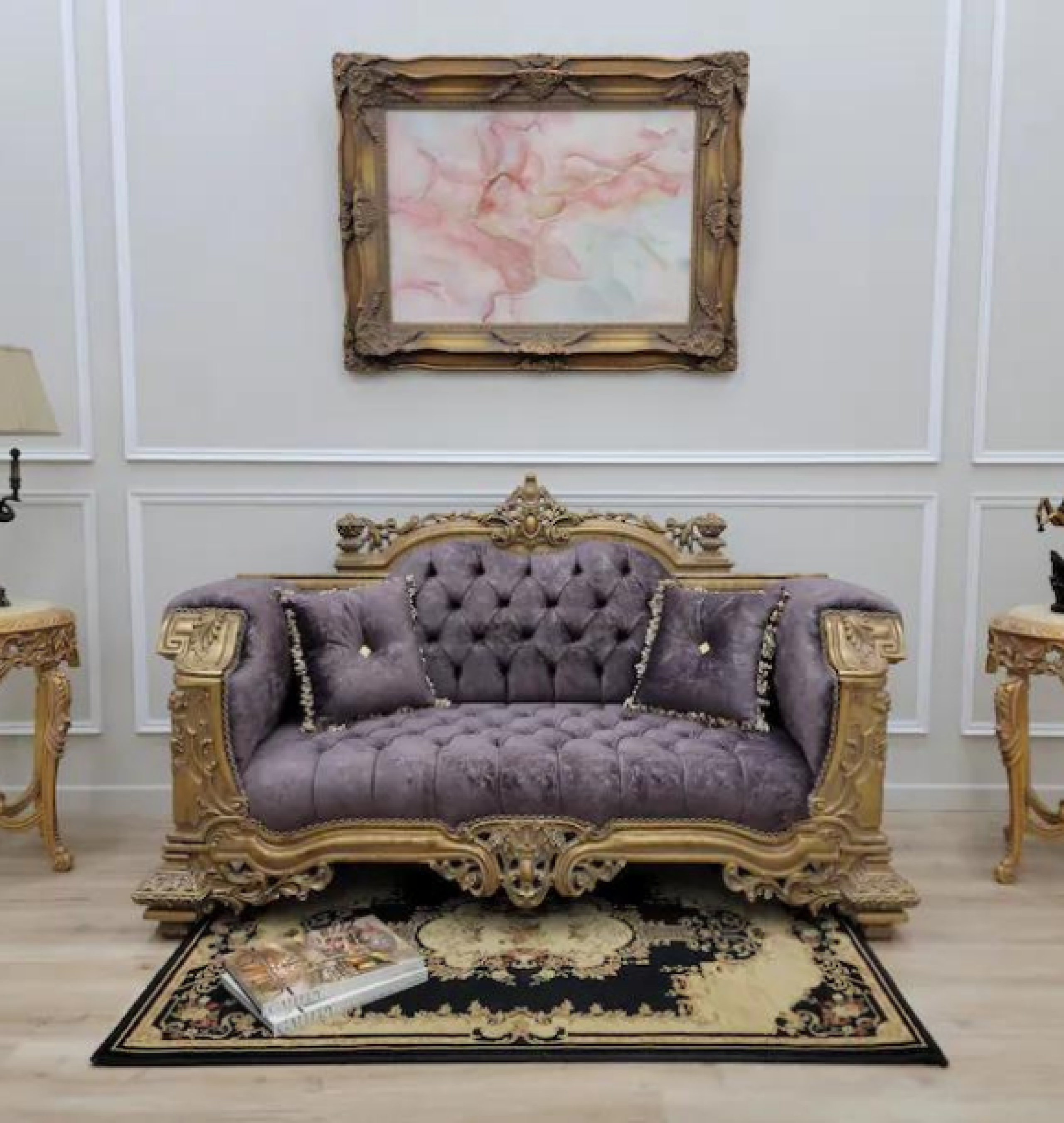 lilac sofa