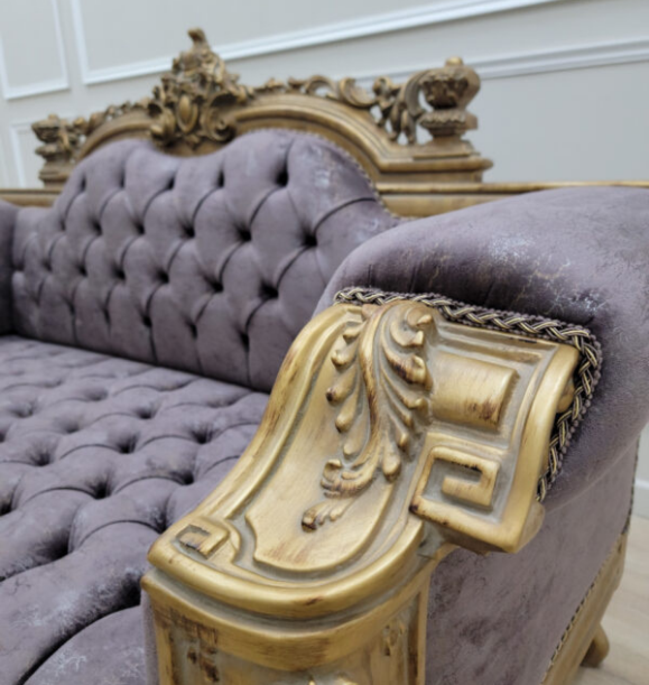lilac sofa