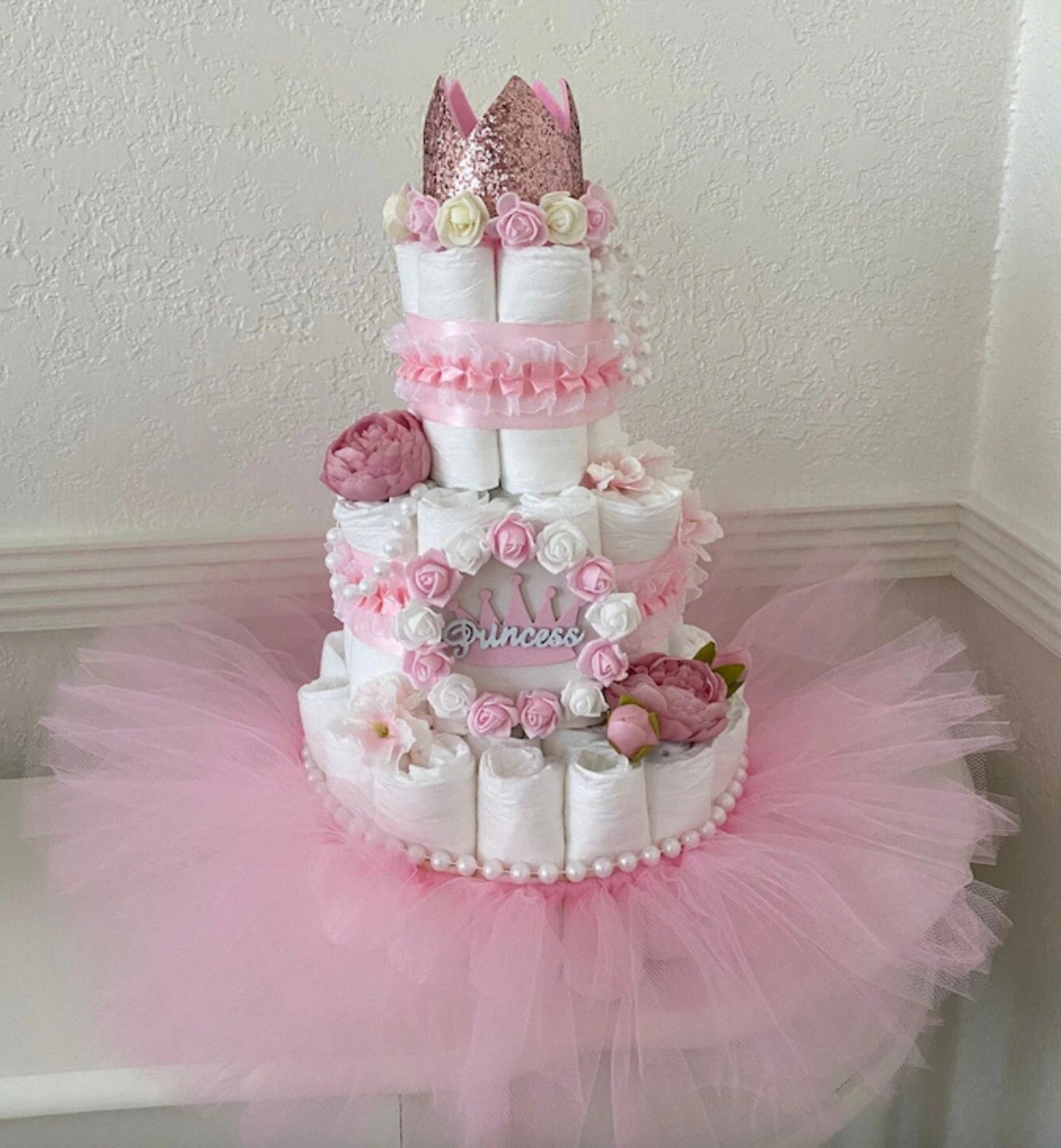 princess diaper cake