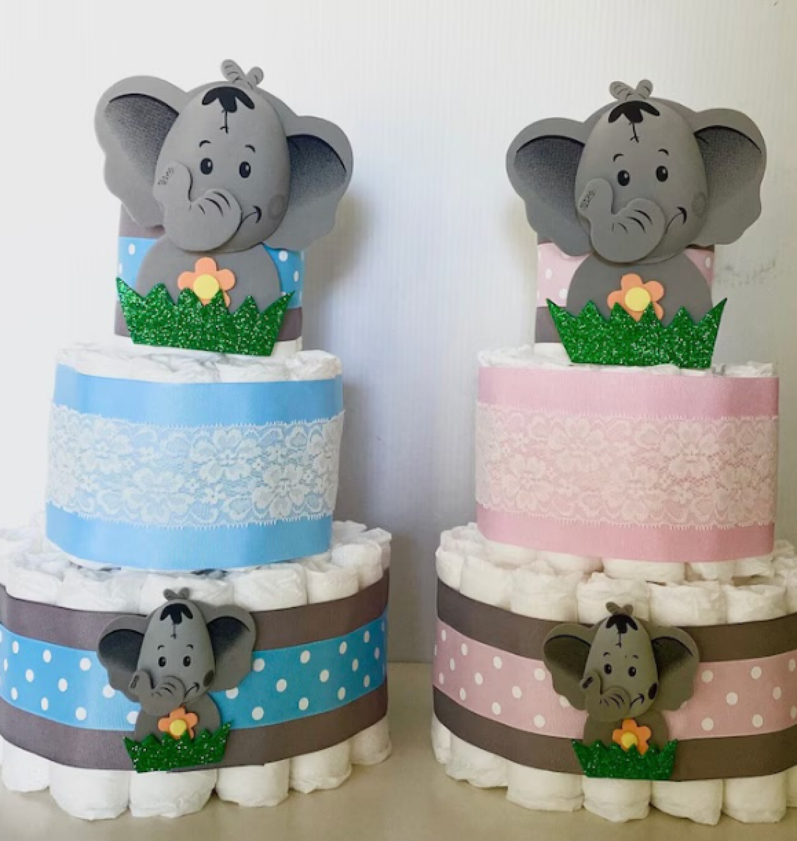 elephant diaper cake
