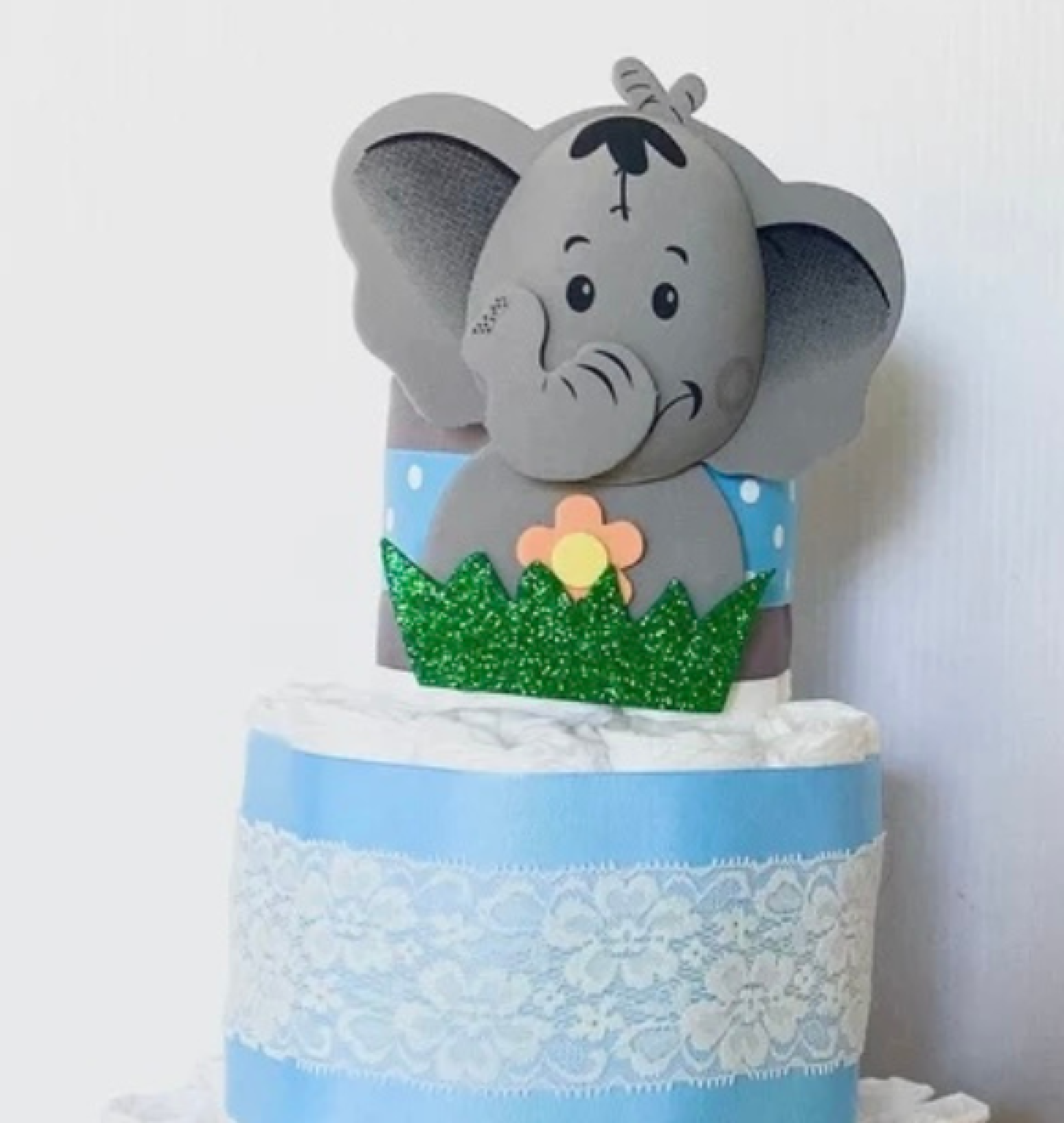 elephant diaper cake