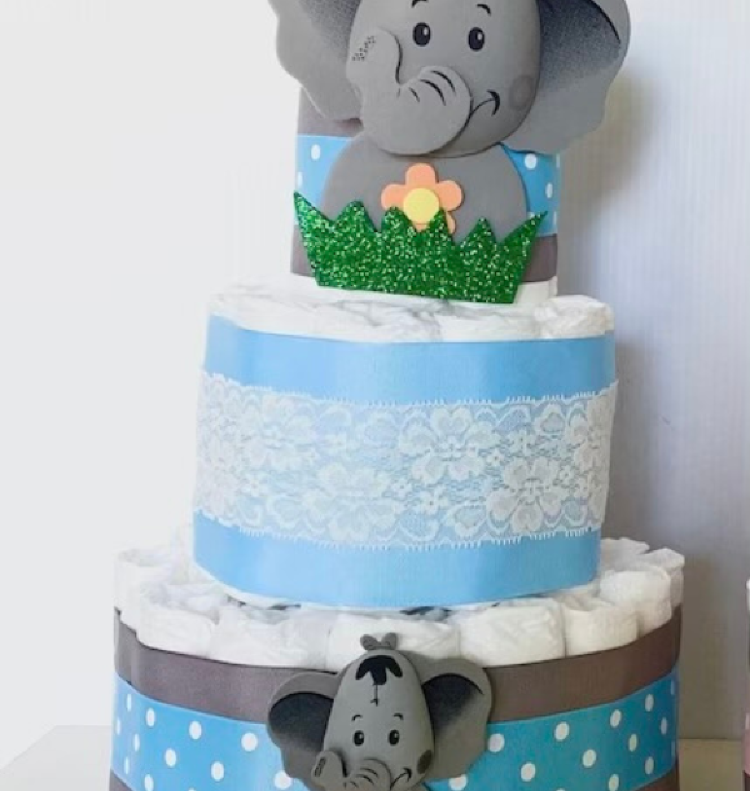 elephant diaper cake