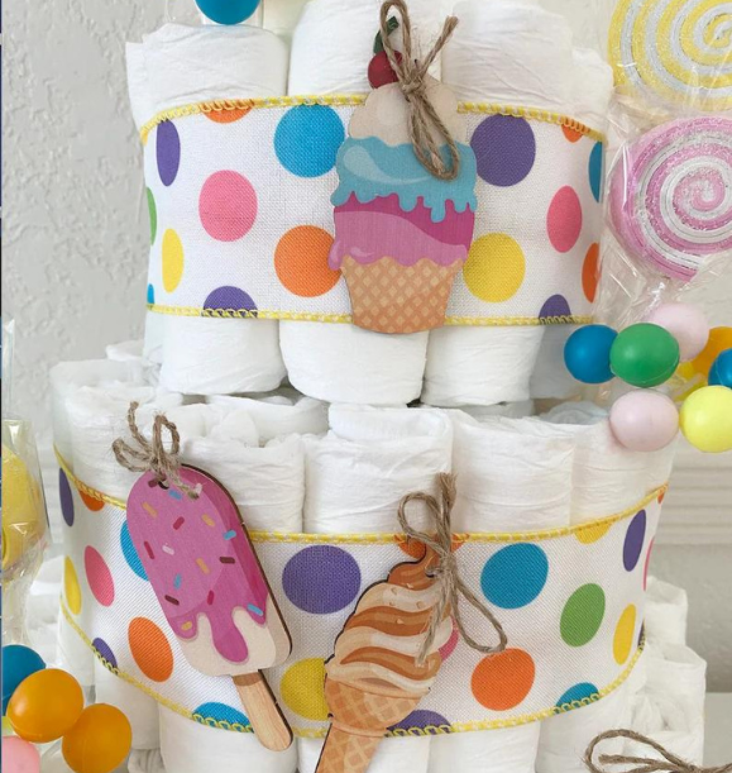 gnome diaper cake