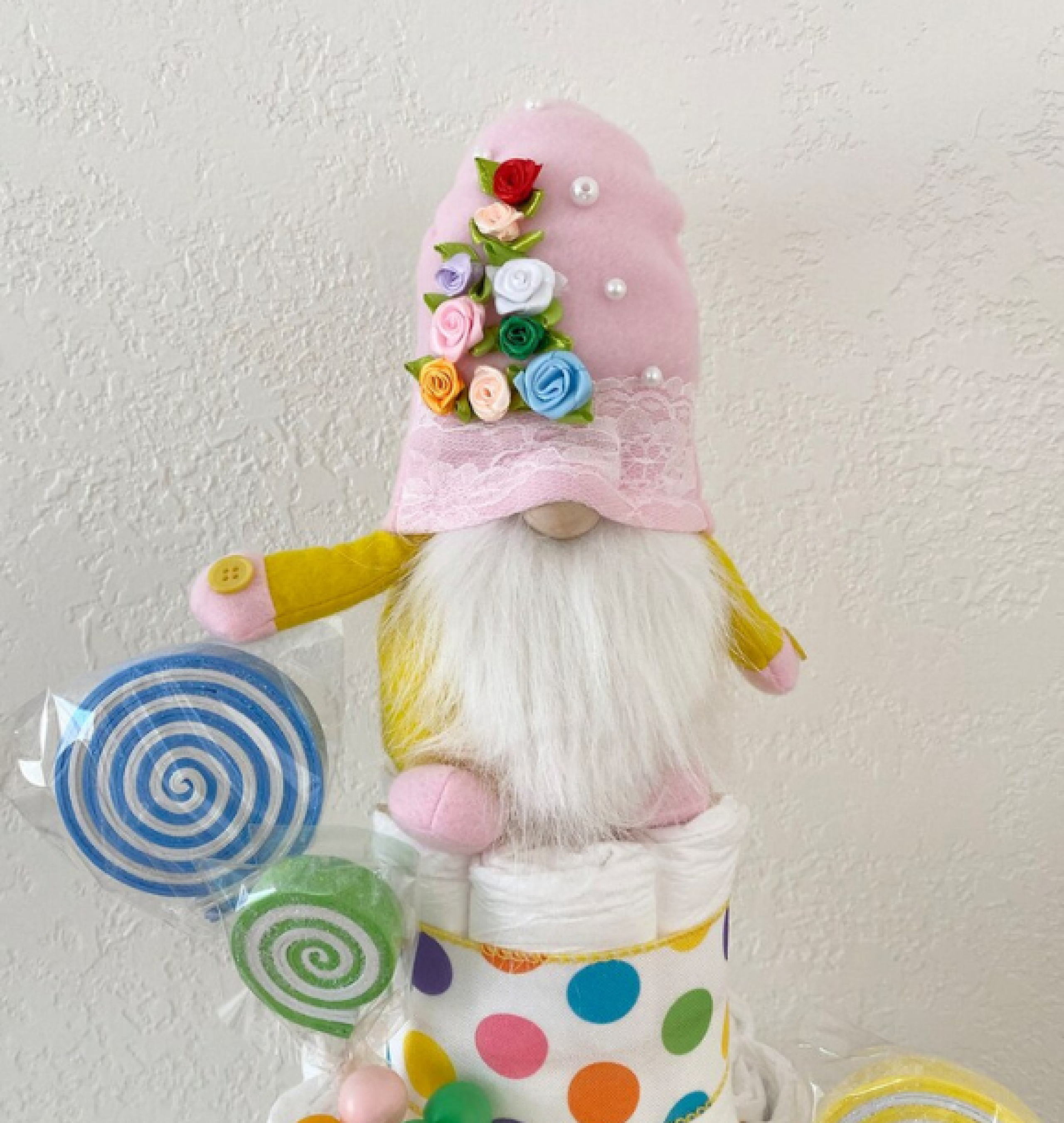 gnome diaper cake