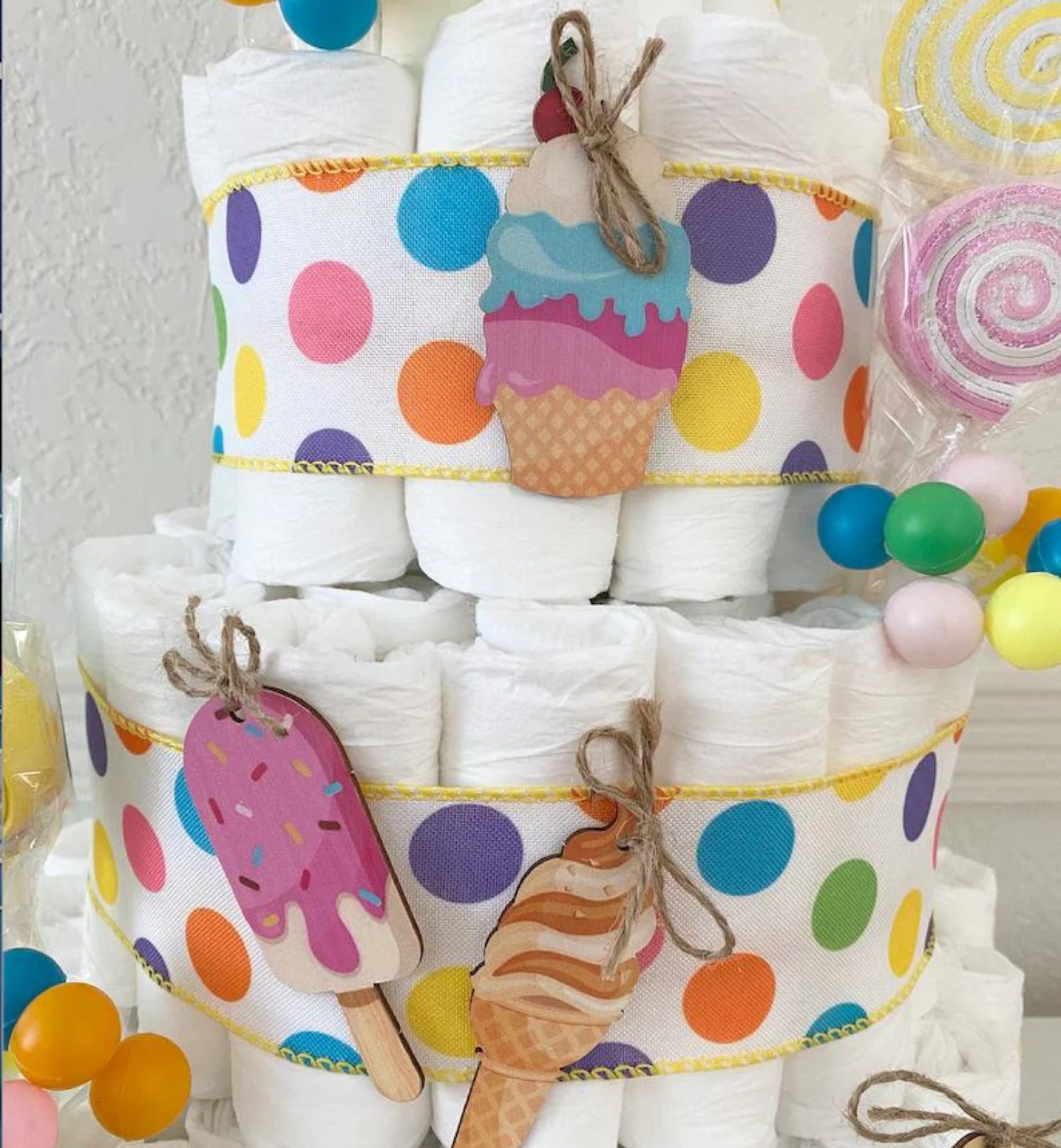 gnome diaper cake