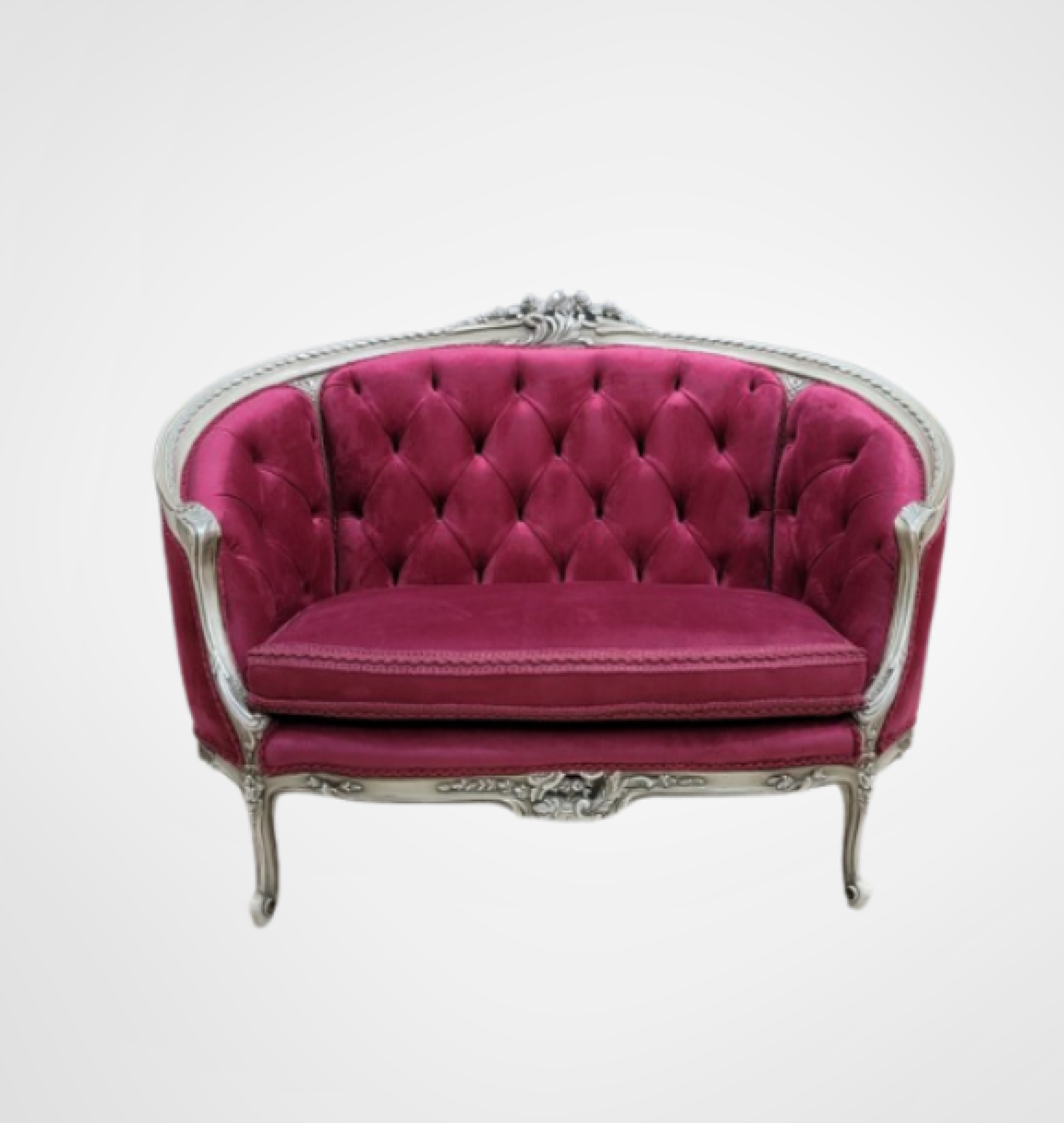 crimson settee